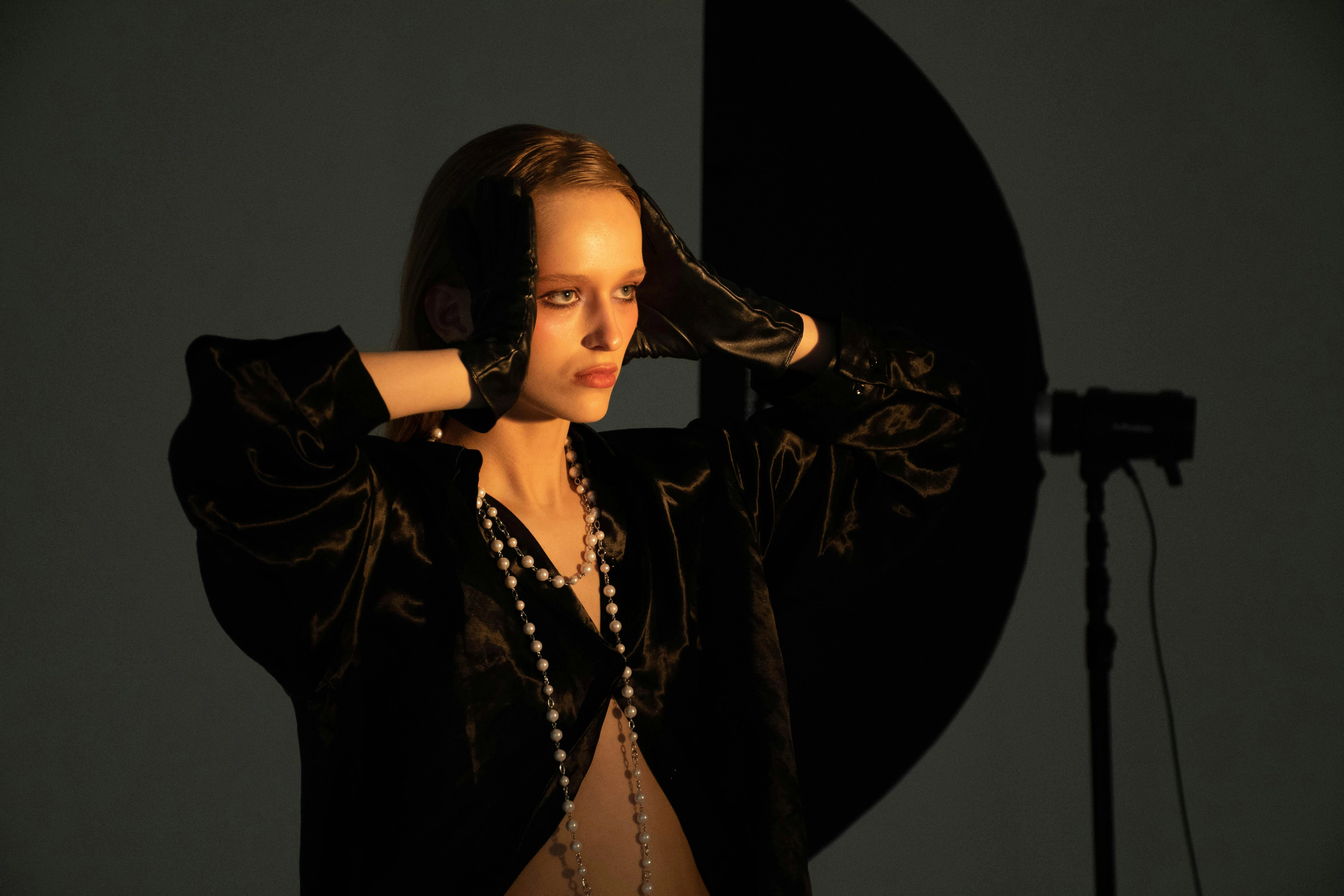 Dramatic Vintage Fashion Portrait