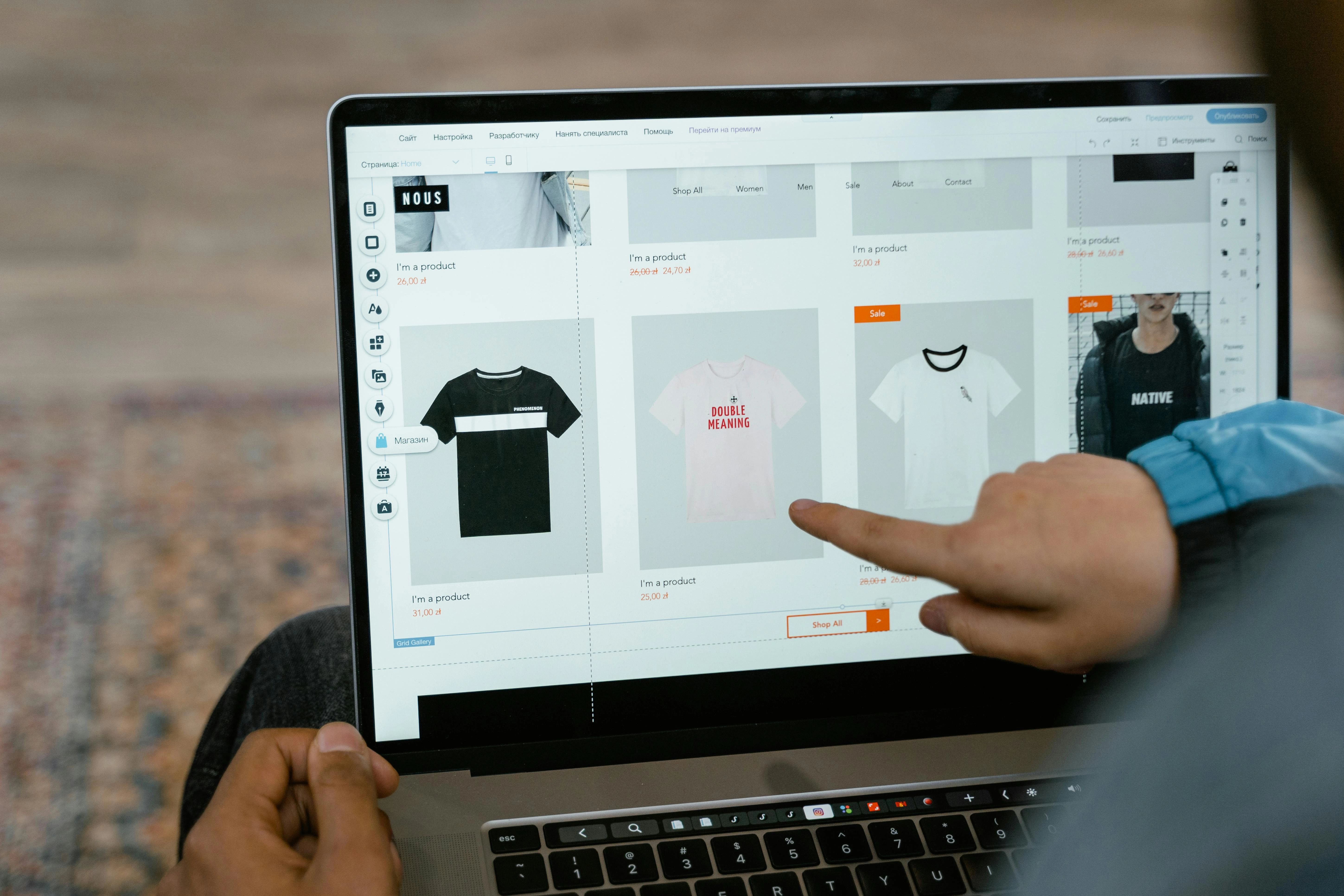 E-commerce Website Design Interface E-commerce Website Design Interface