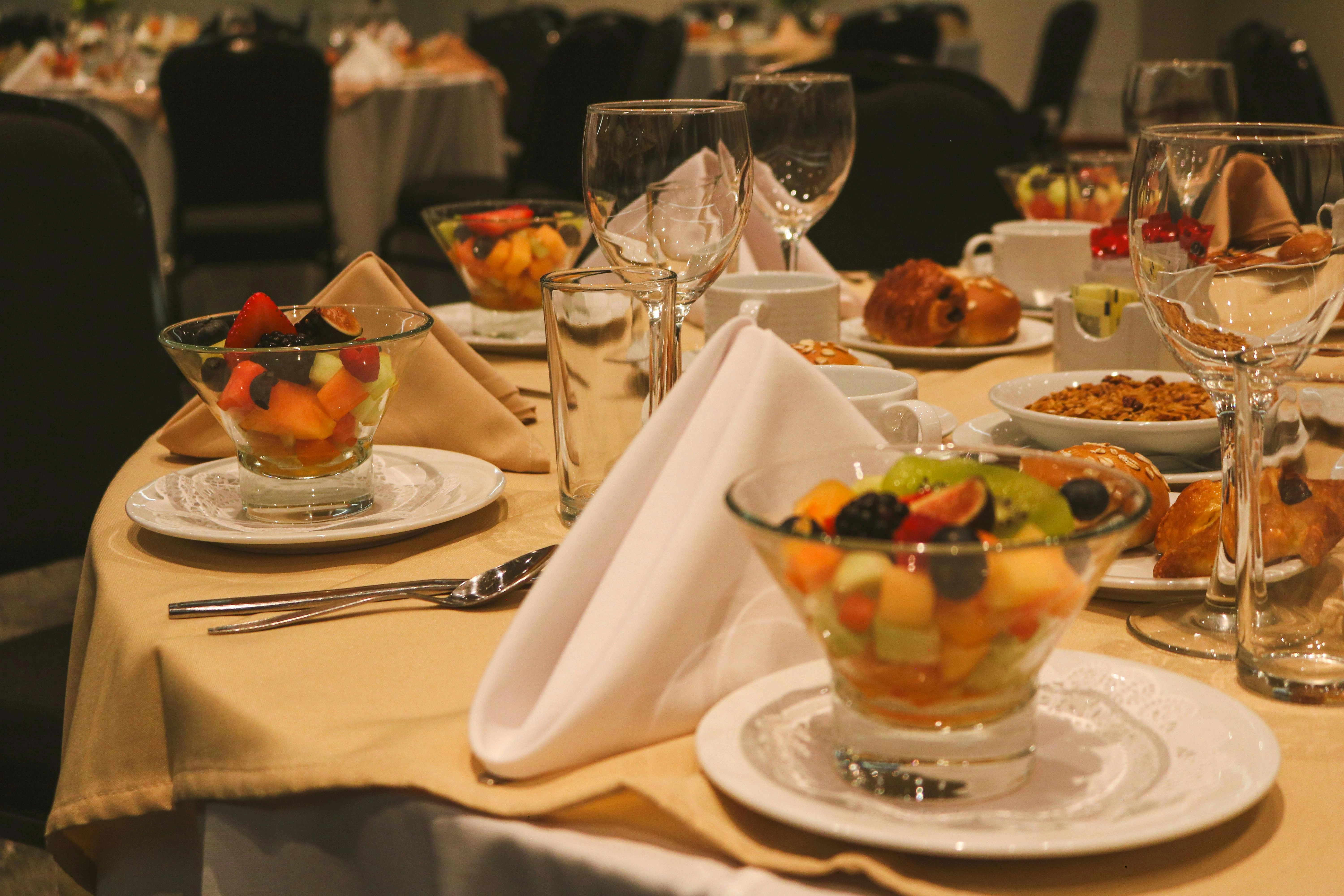 Elegant Banquet Table Setting