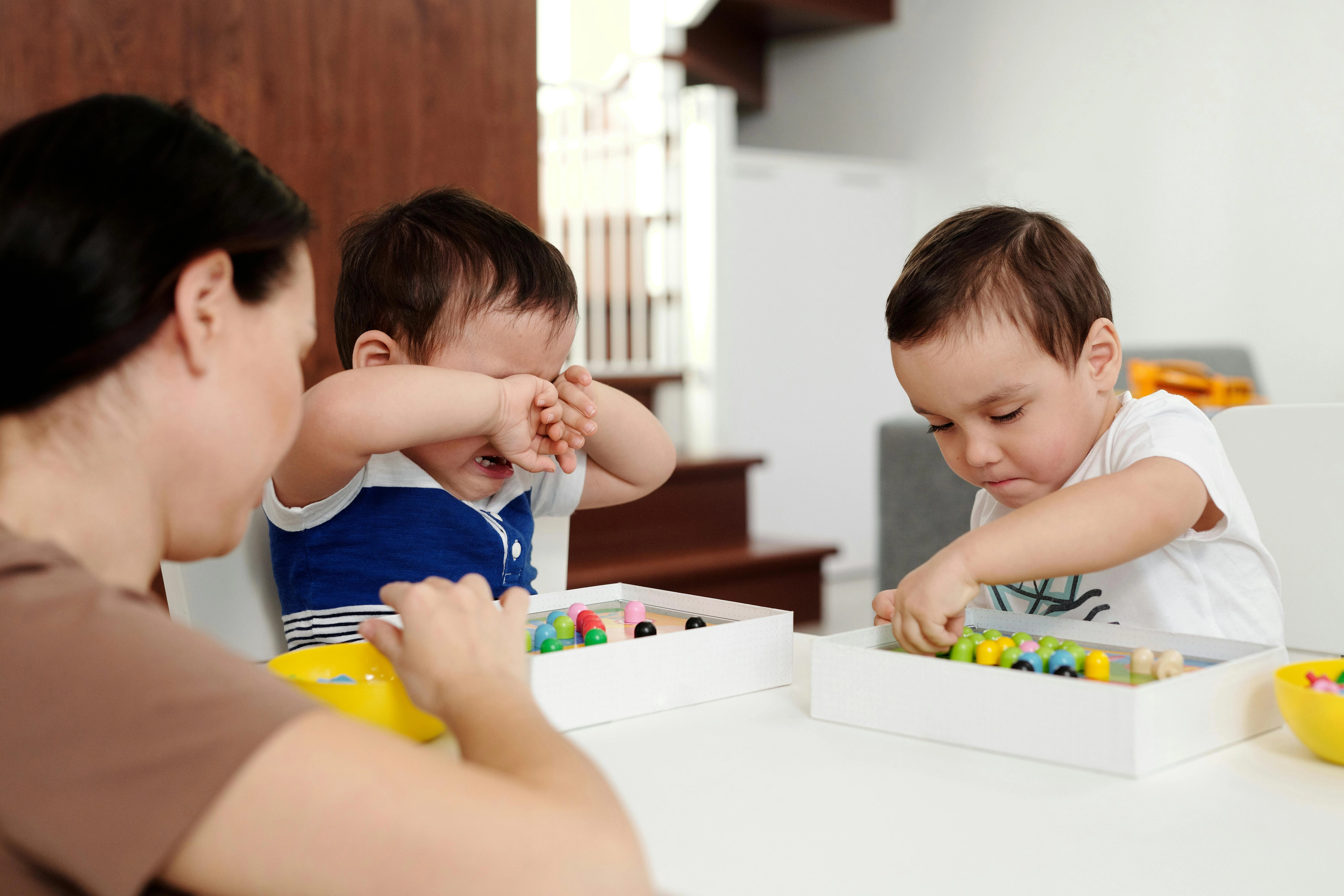 Family playtime with toddlers Family playtime with toddlers