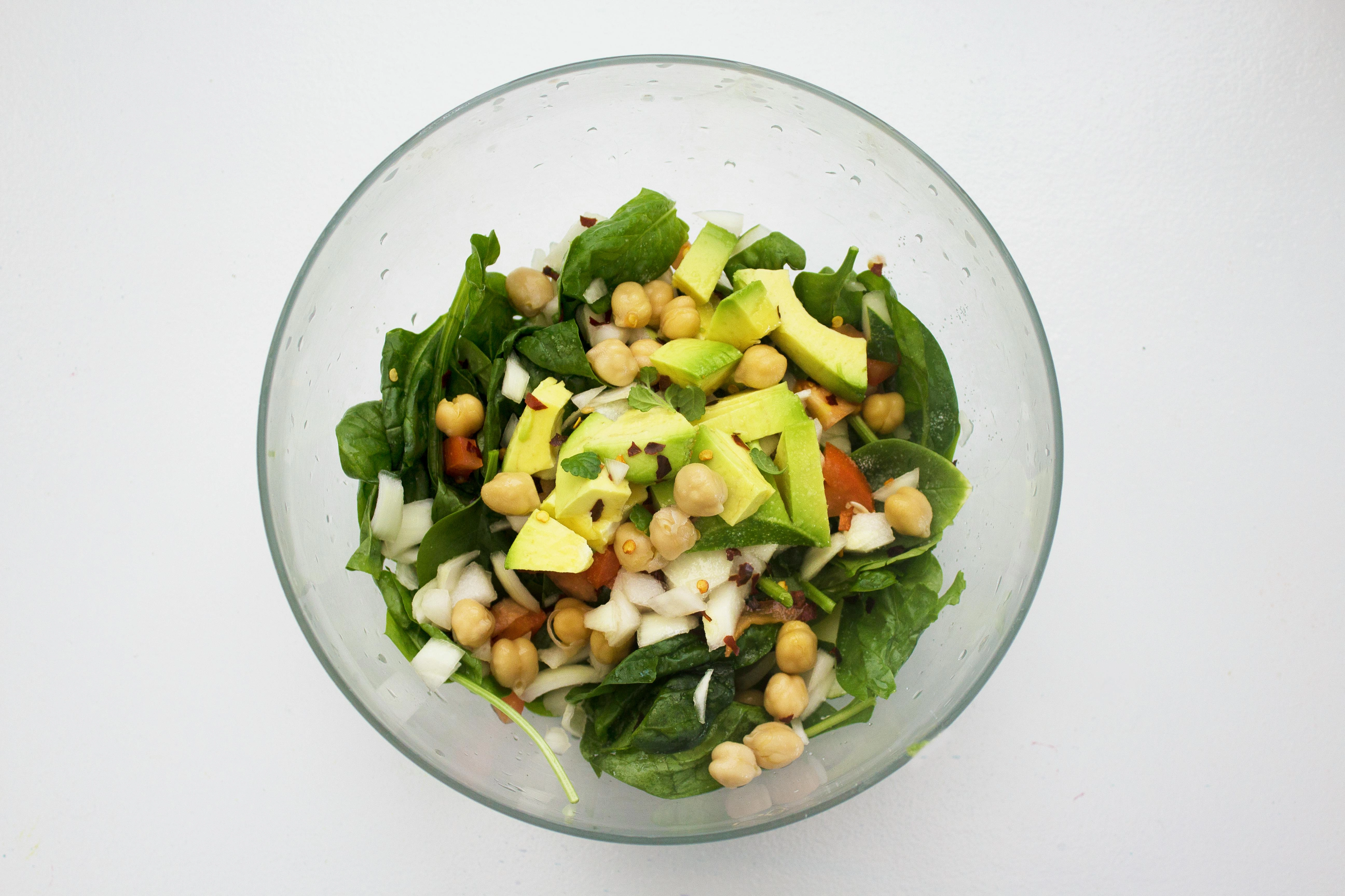Fresh Avocado Chickpea Salad