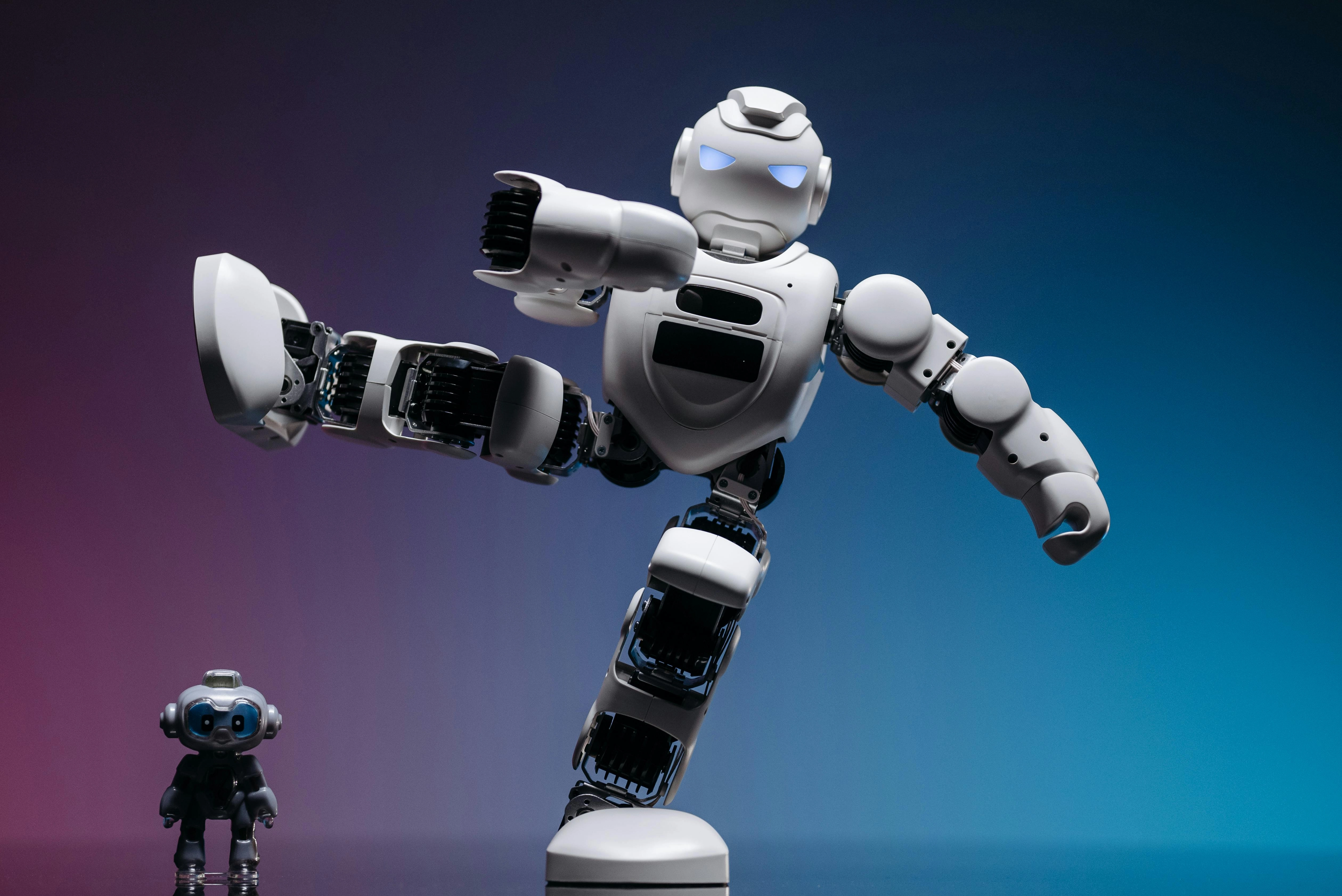 Futuristic Robots in Action