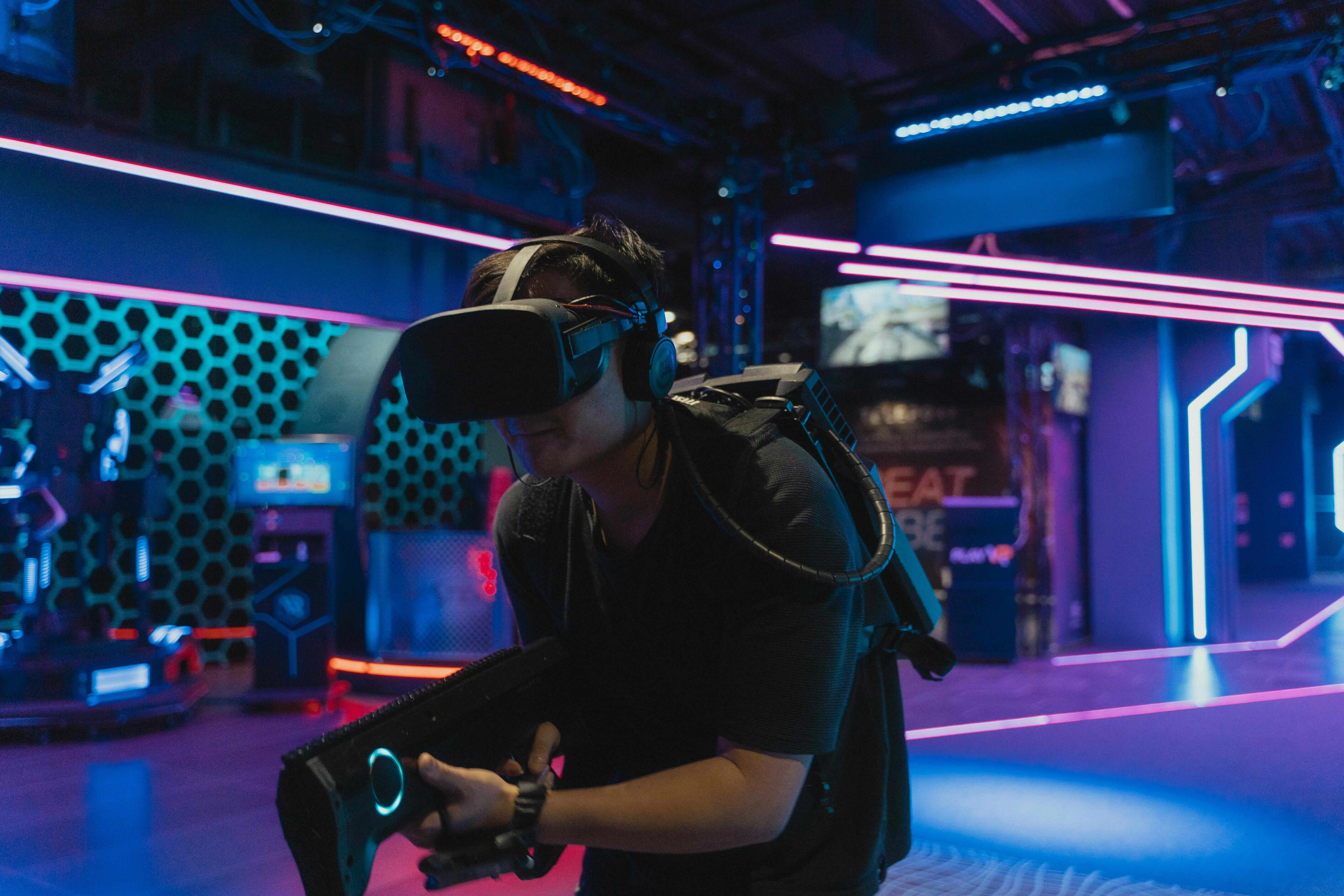 Futuristic VR Gaming Arena Futuristic VR Gaming Arena