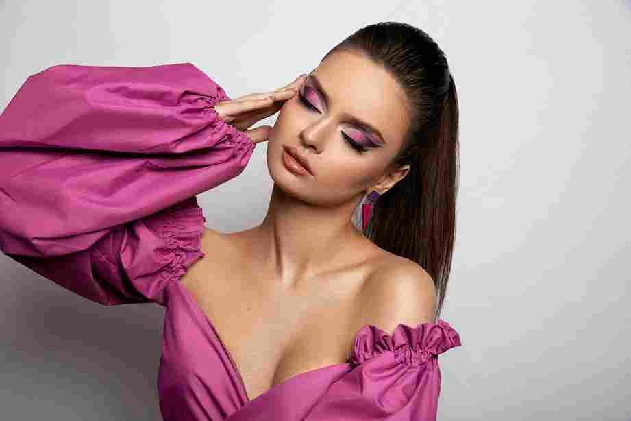 Glamorous Fuchsia Fashion Portrait