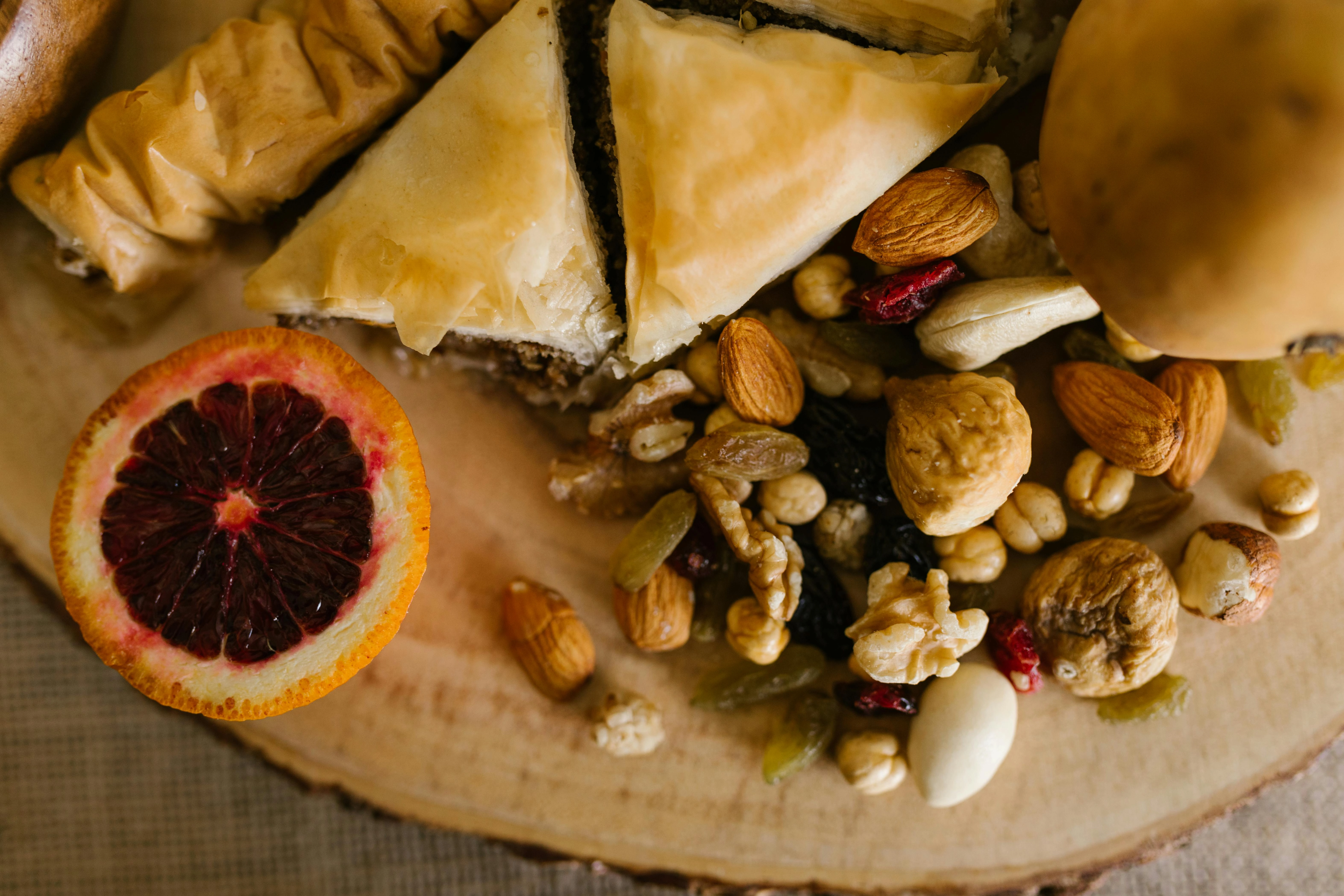 Gourmet cheese and fruit platter