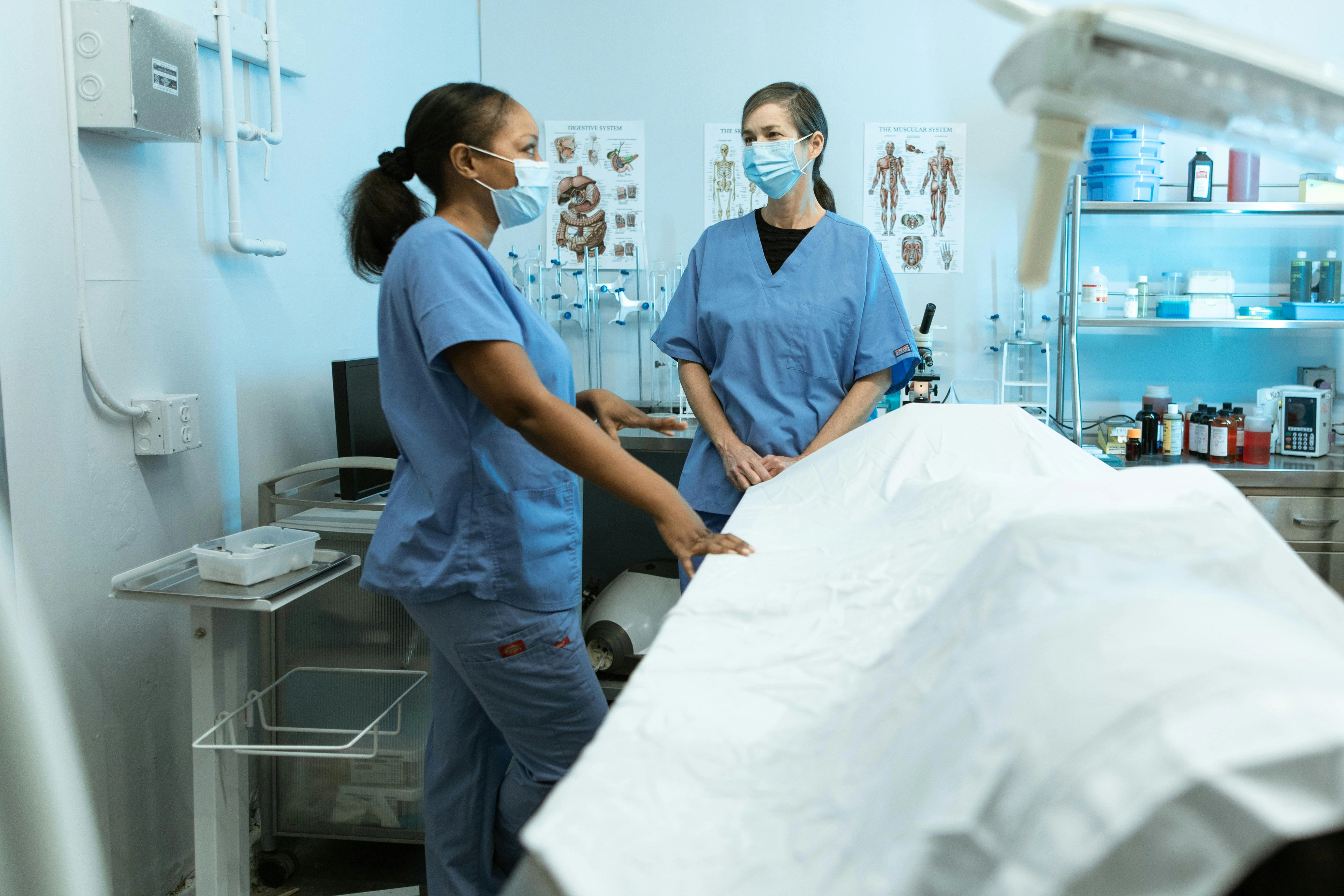 Healthcare professionals in consultation