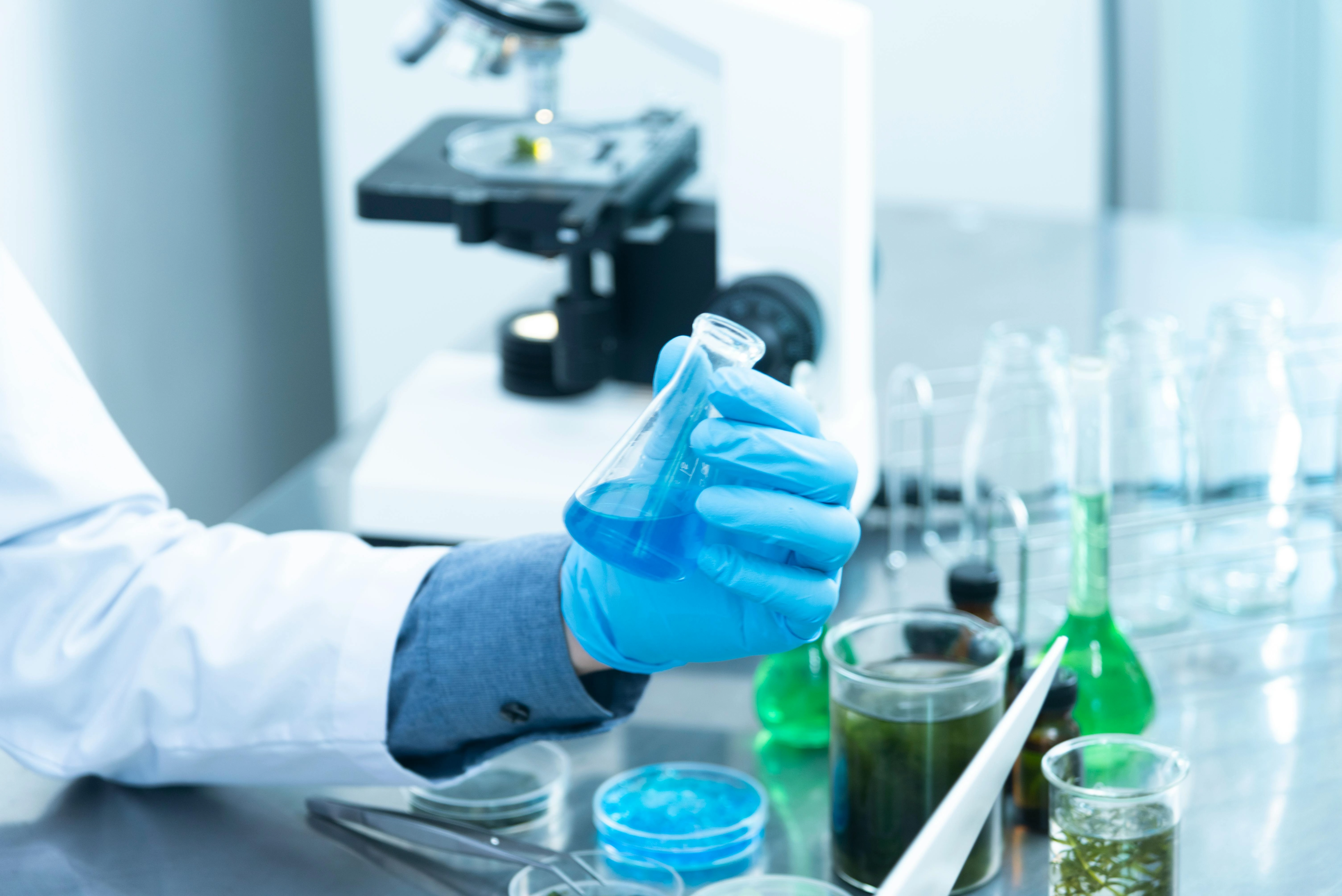 Laboratory Chemical Analysis Setup