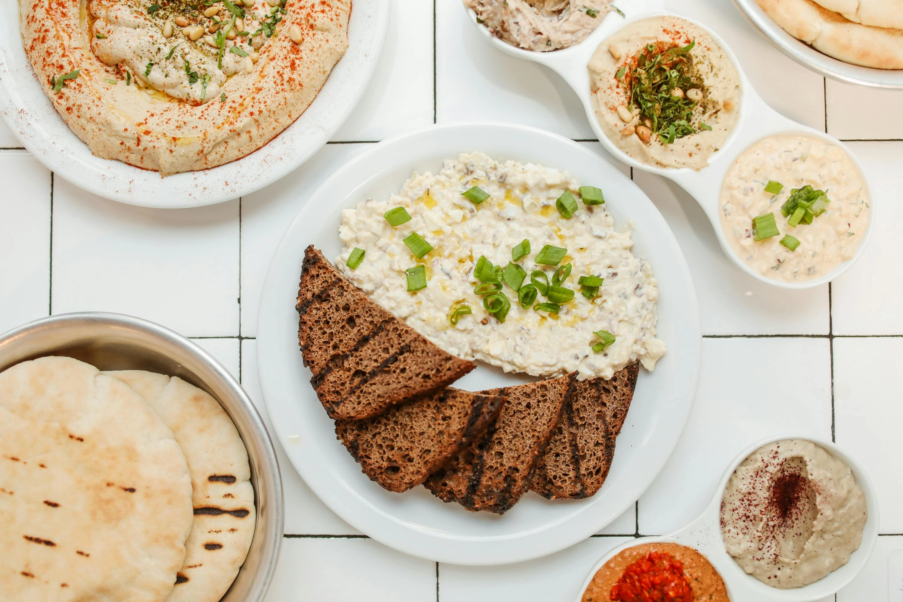 Mediterranean Mezze Platter Spread