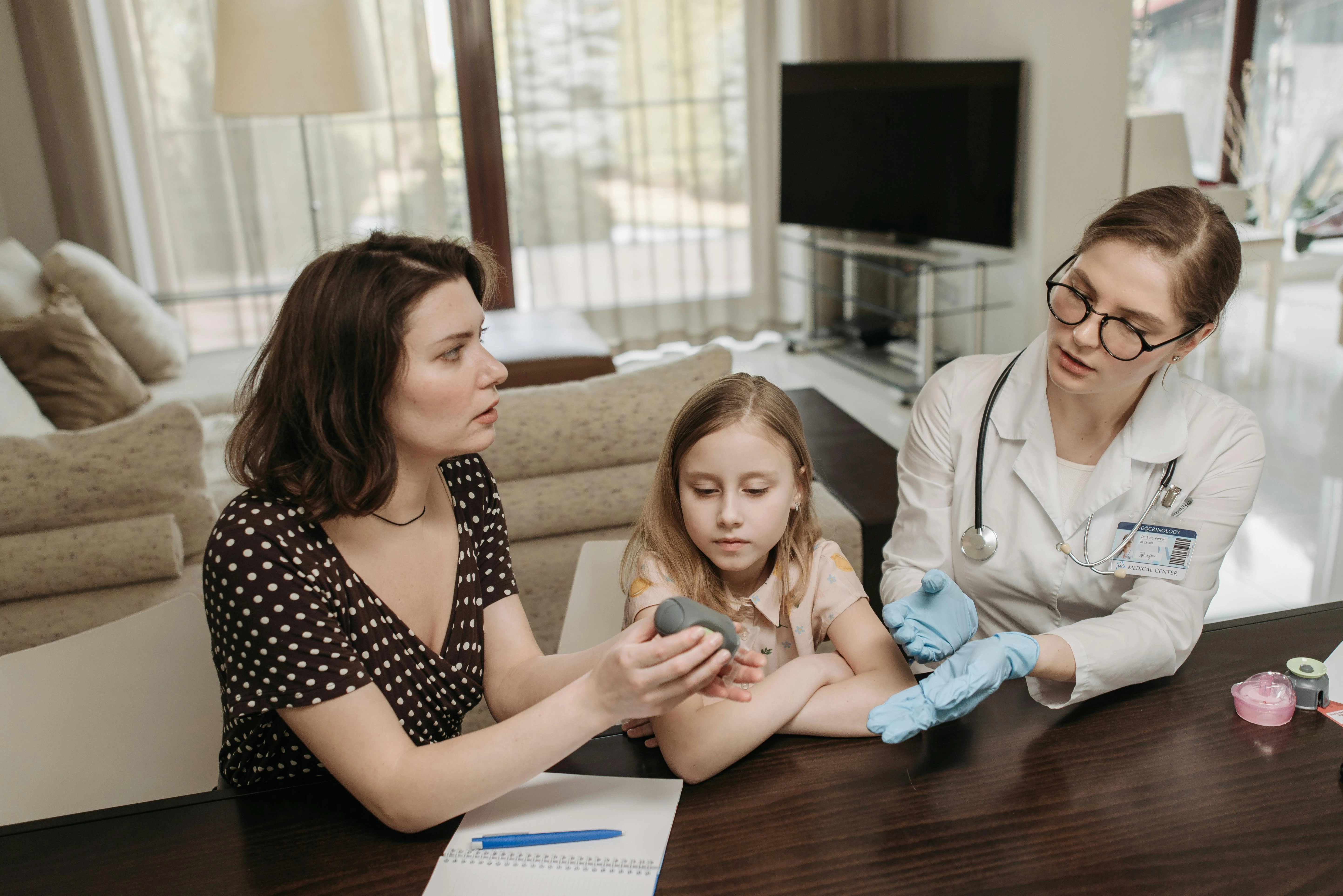 Pediatric home healthcare visit