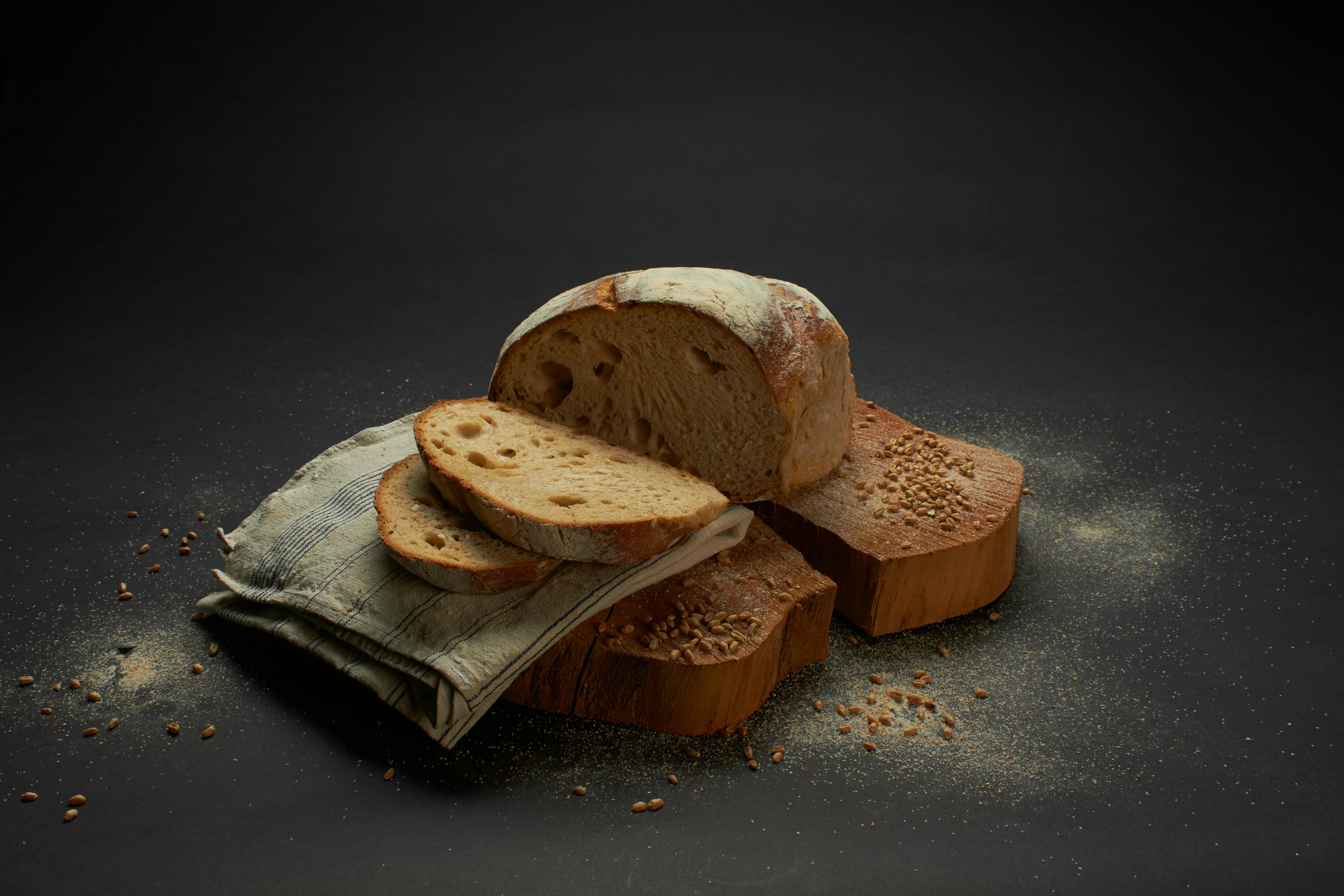Rustic Artisanal Bread Still Life