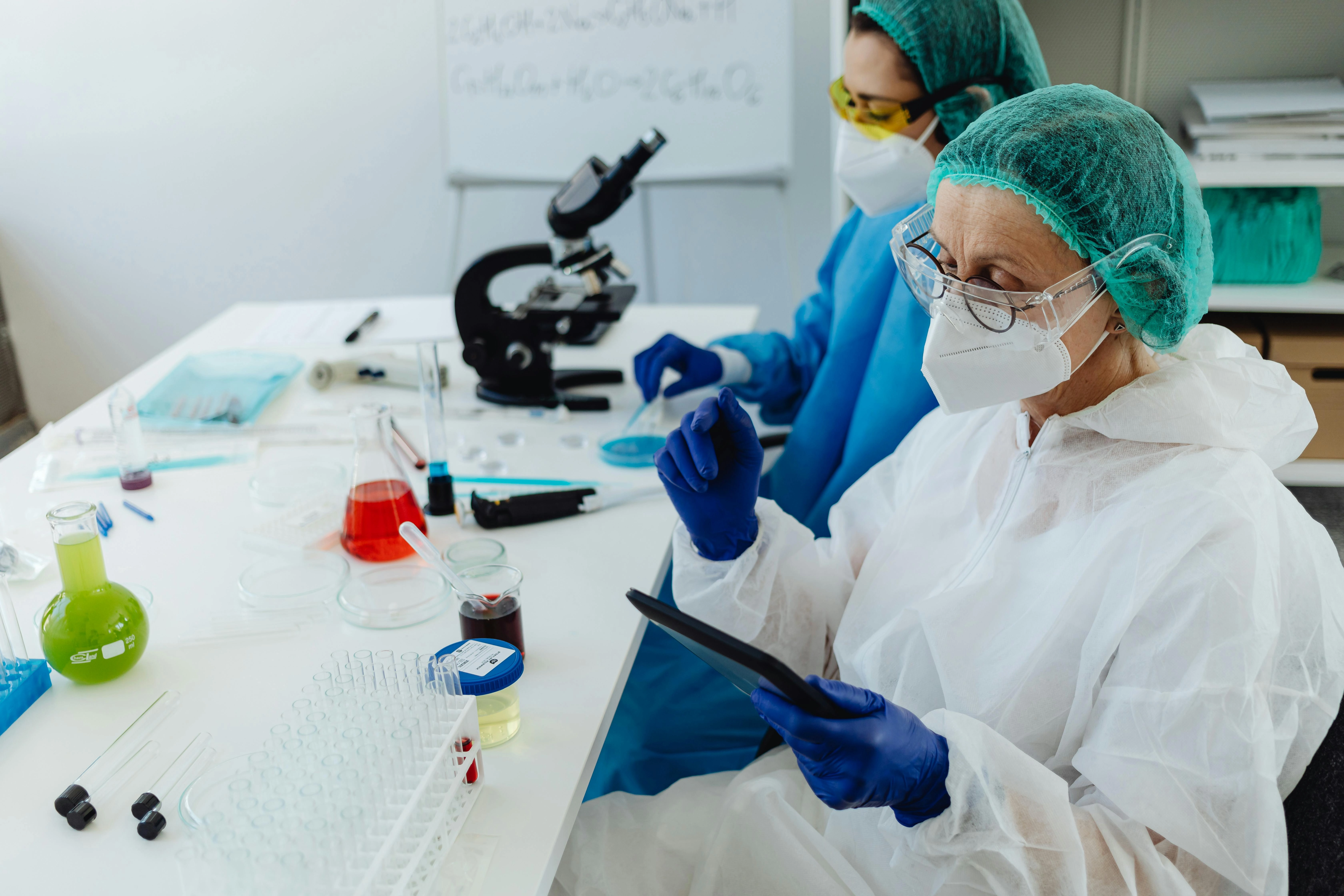Scientific Laboratory Research Scene
