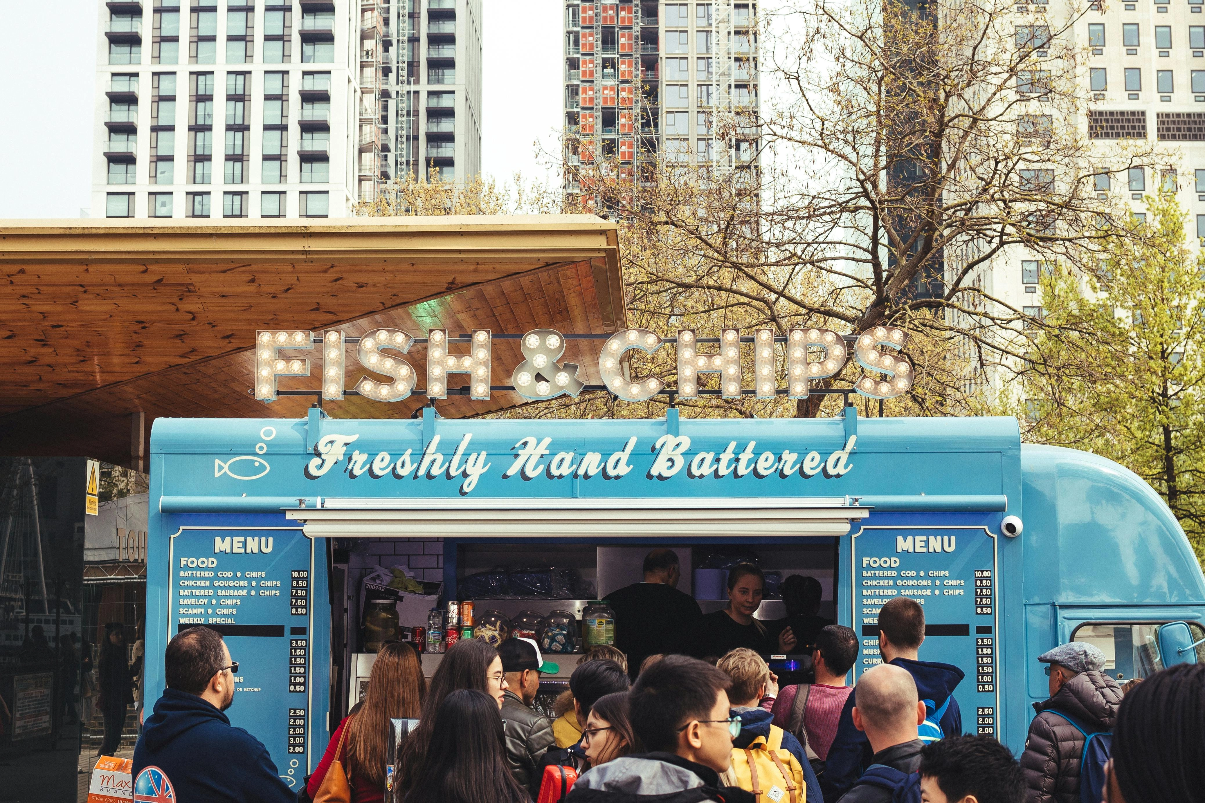 Urban Fish & Chips Stand