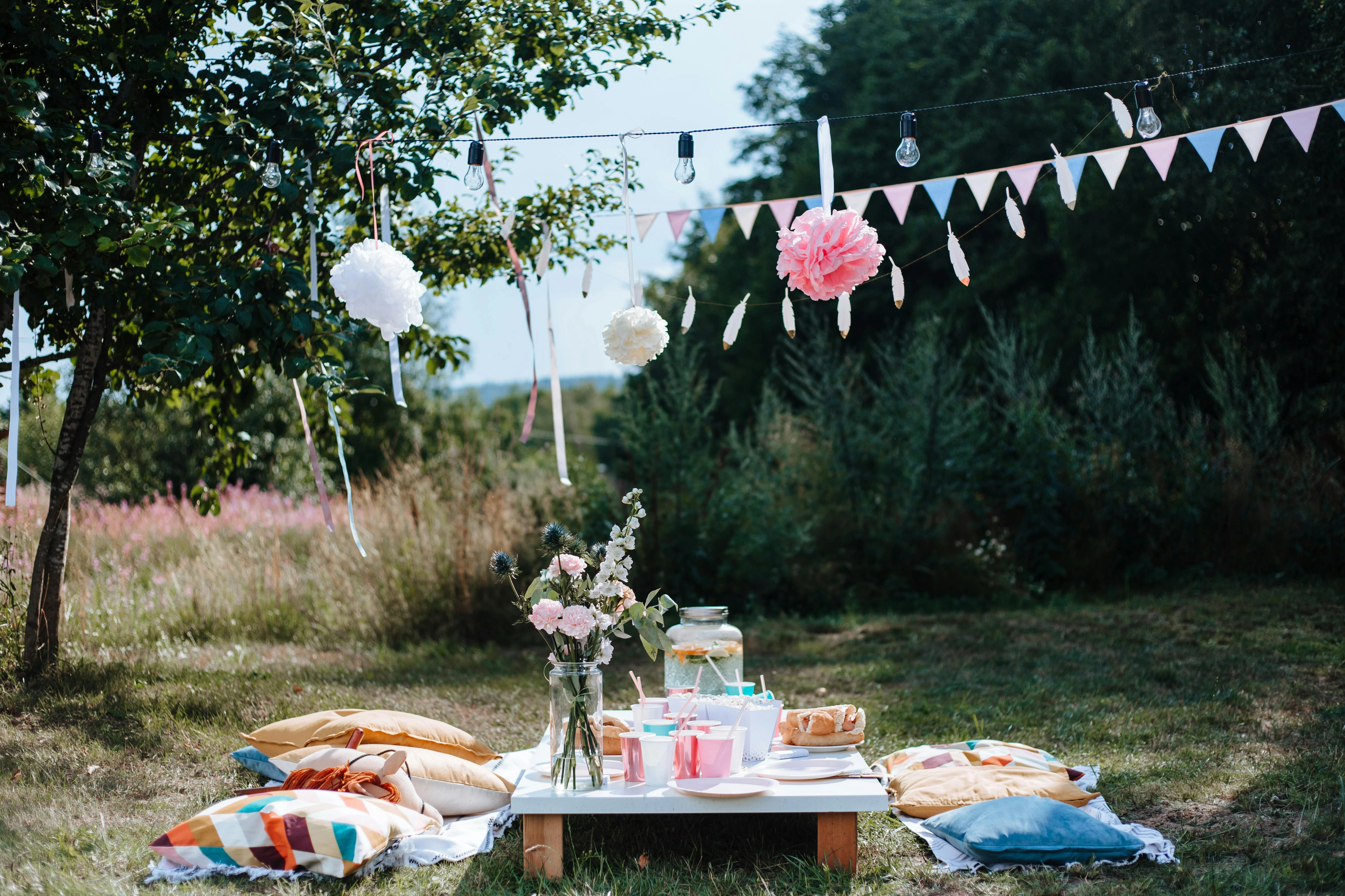 Whimsical Outdoor Picnic Setup