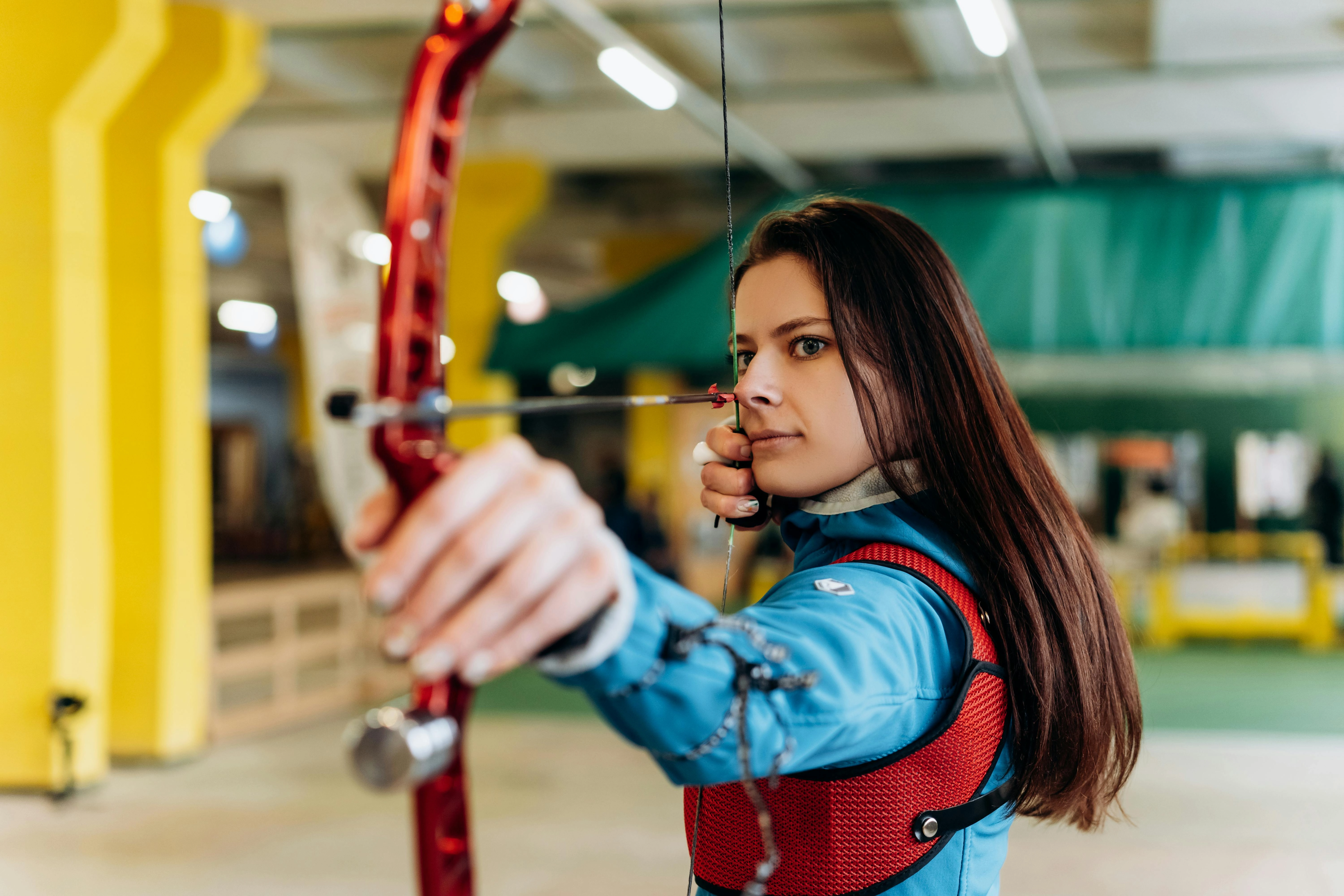Archer Focusing on Target Archer Focusing on Target