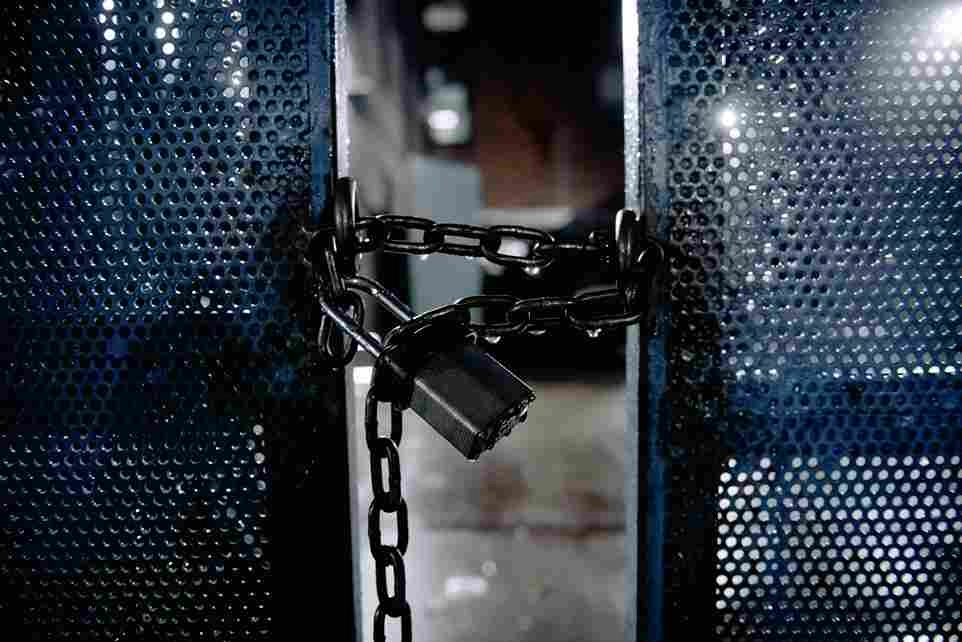 Chained and Locked Door Chained and Locked Door