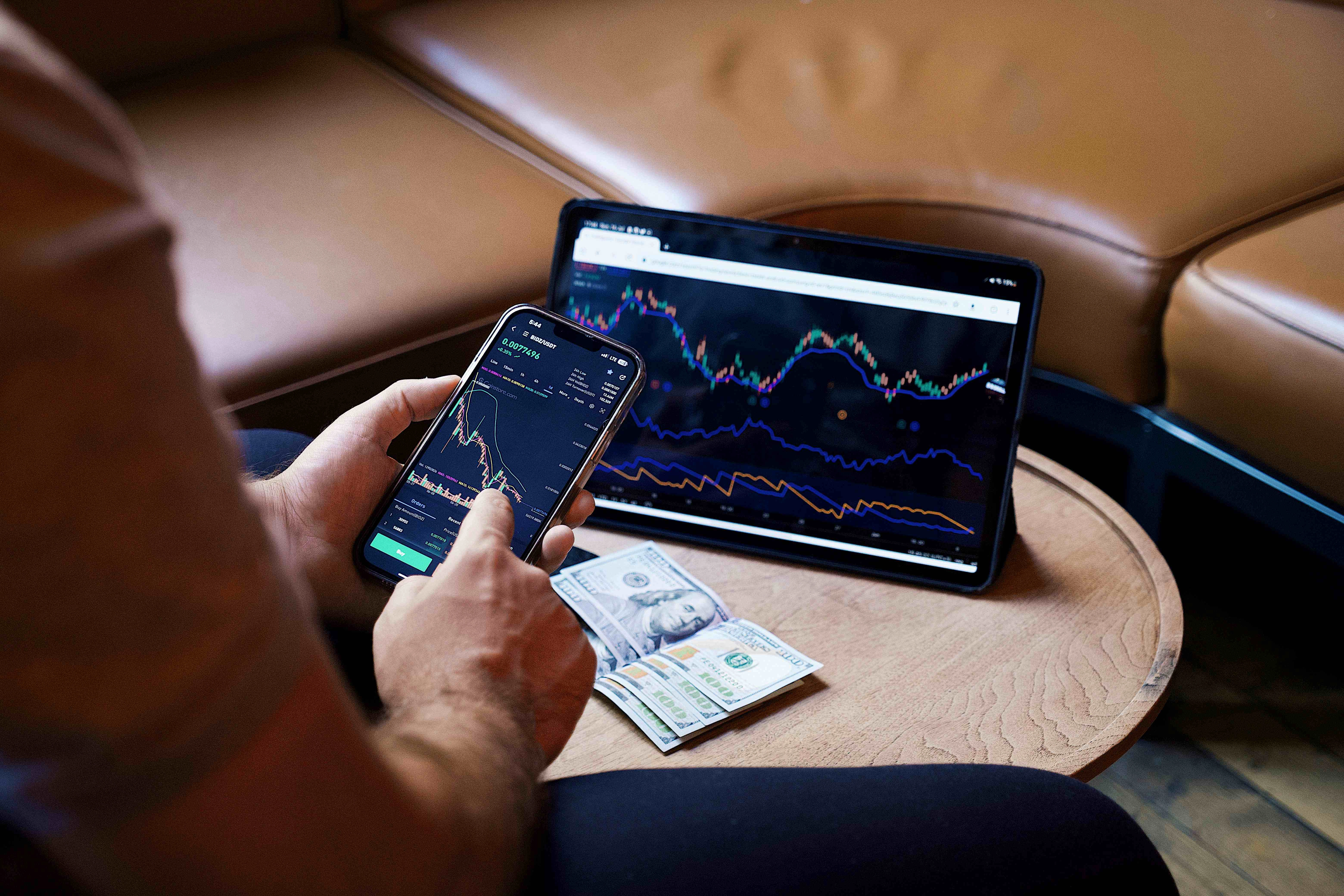 Digital Investment Analysis Scene Digital Investment Analysis Scene