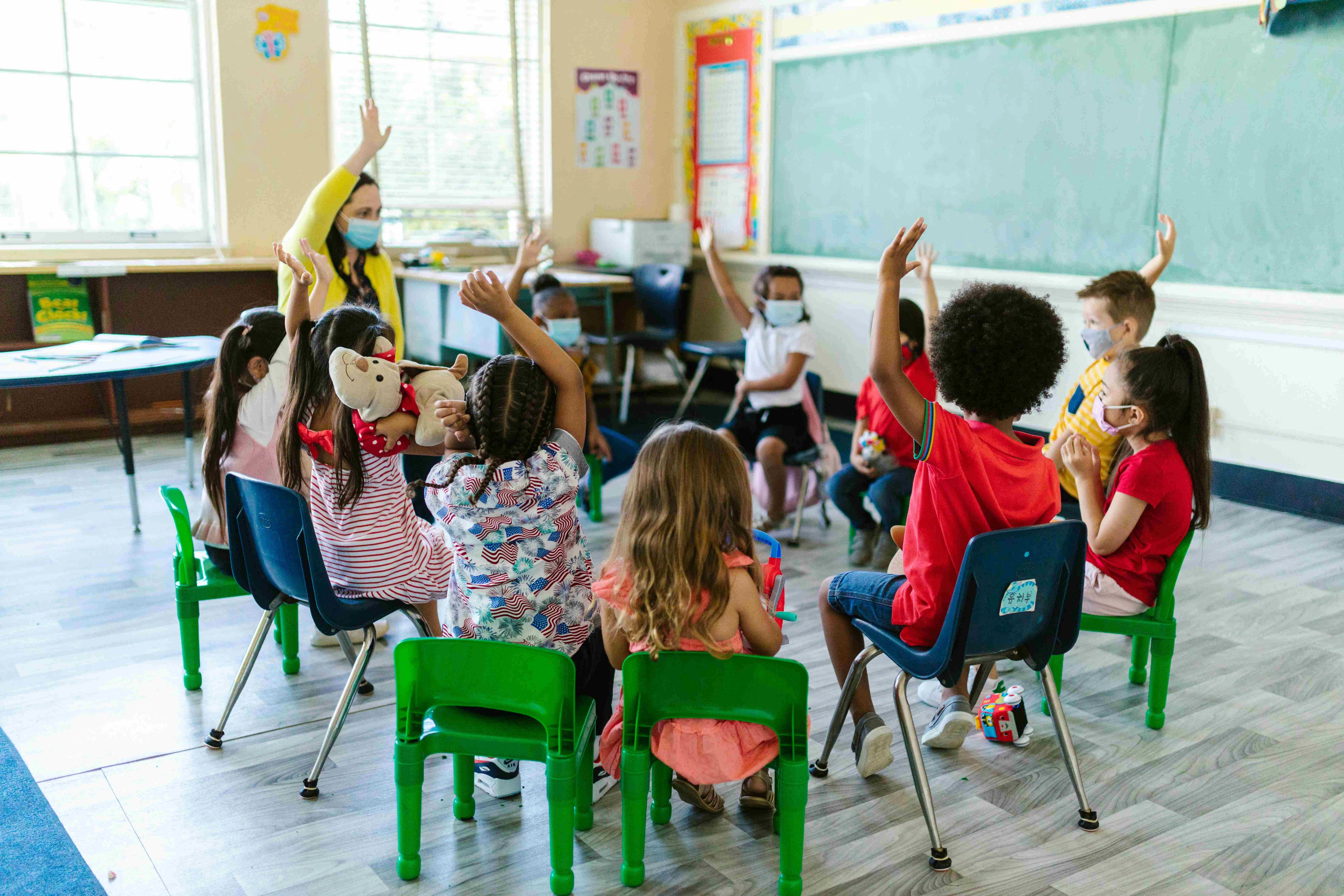 Diverse Classroom During Pandemic