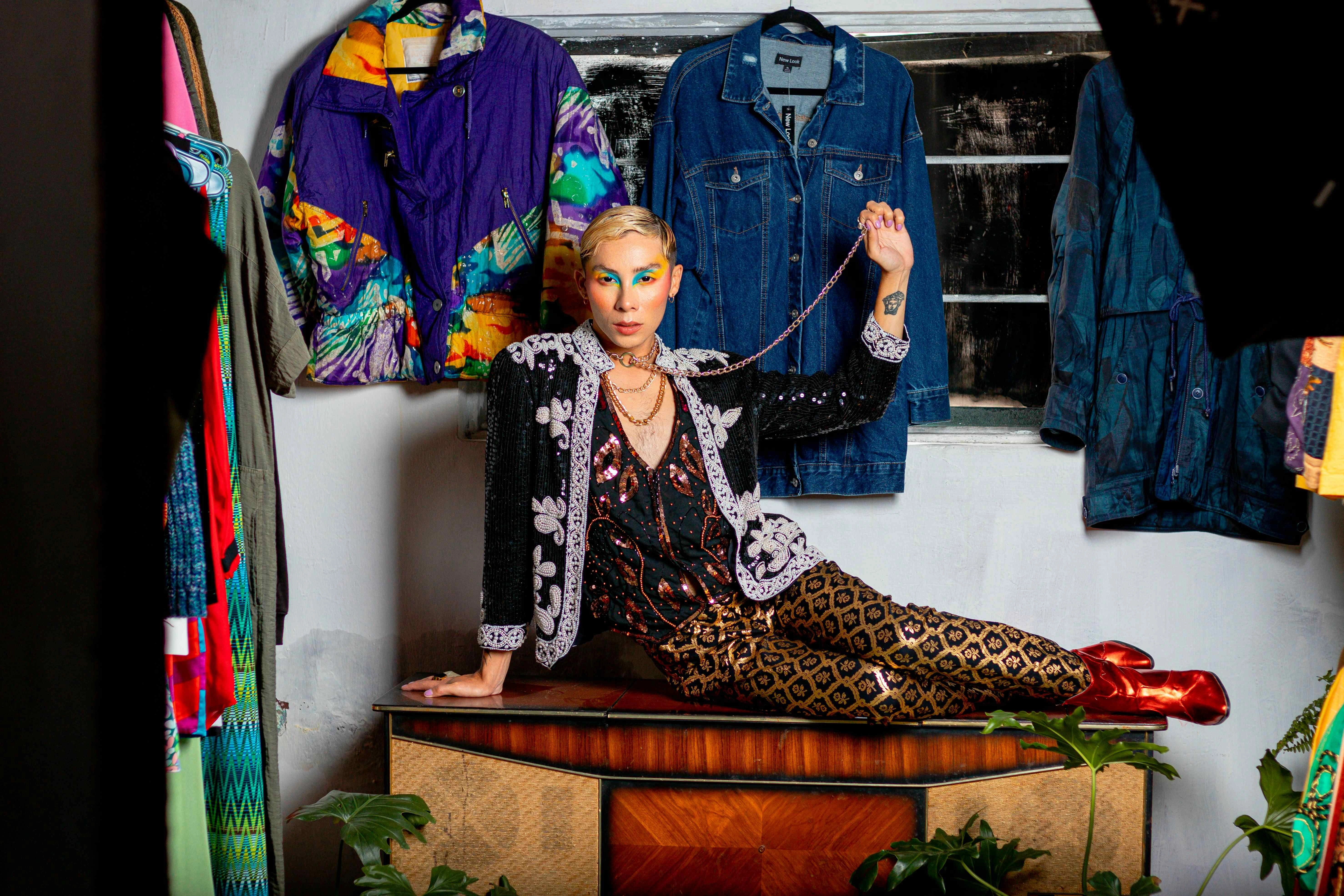 Eclectic Vintage Fashion Portrait Eclectic Vintage Fashion Portrait