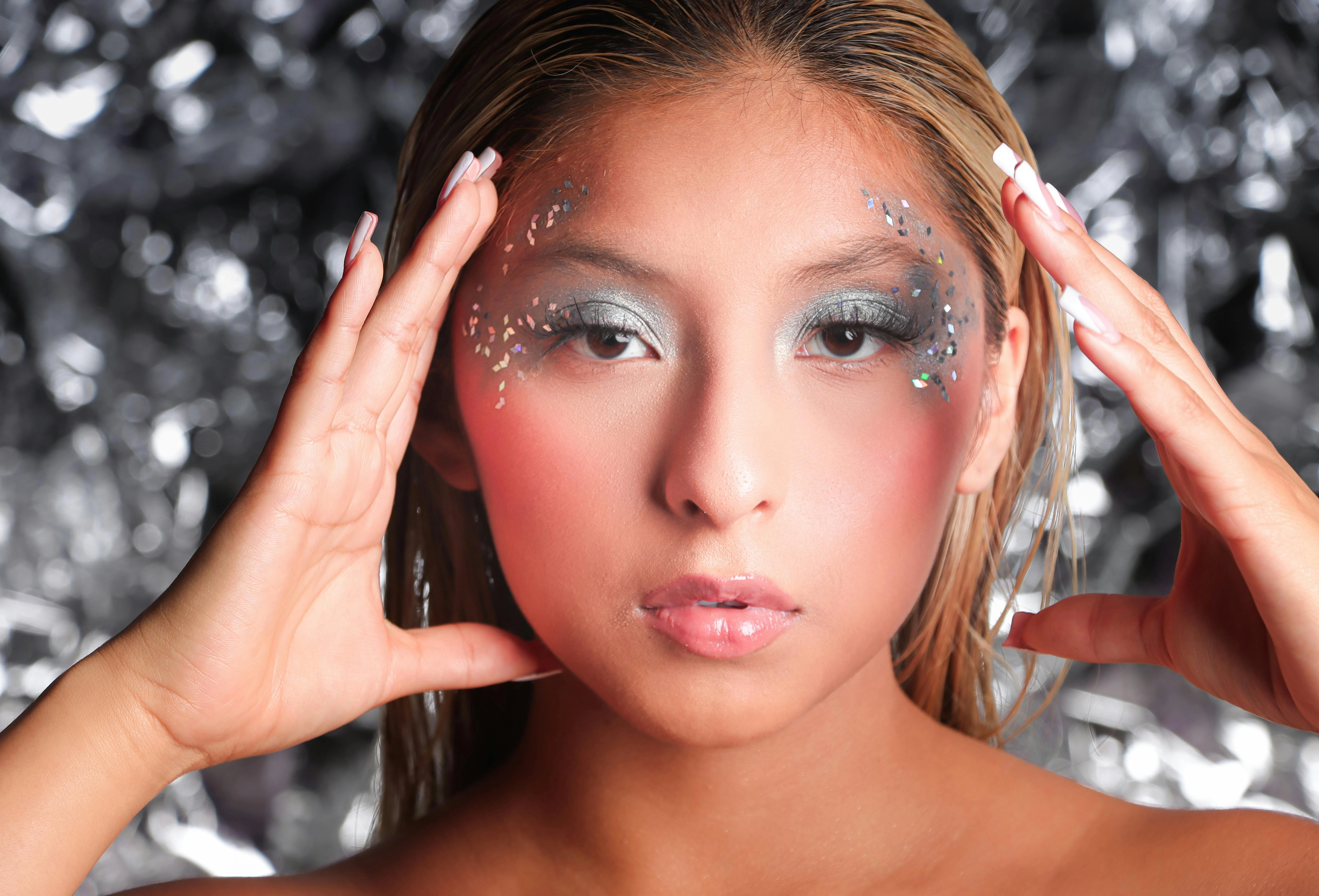 Glamorous Futuristic Makeup Portrait