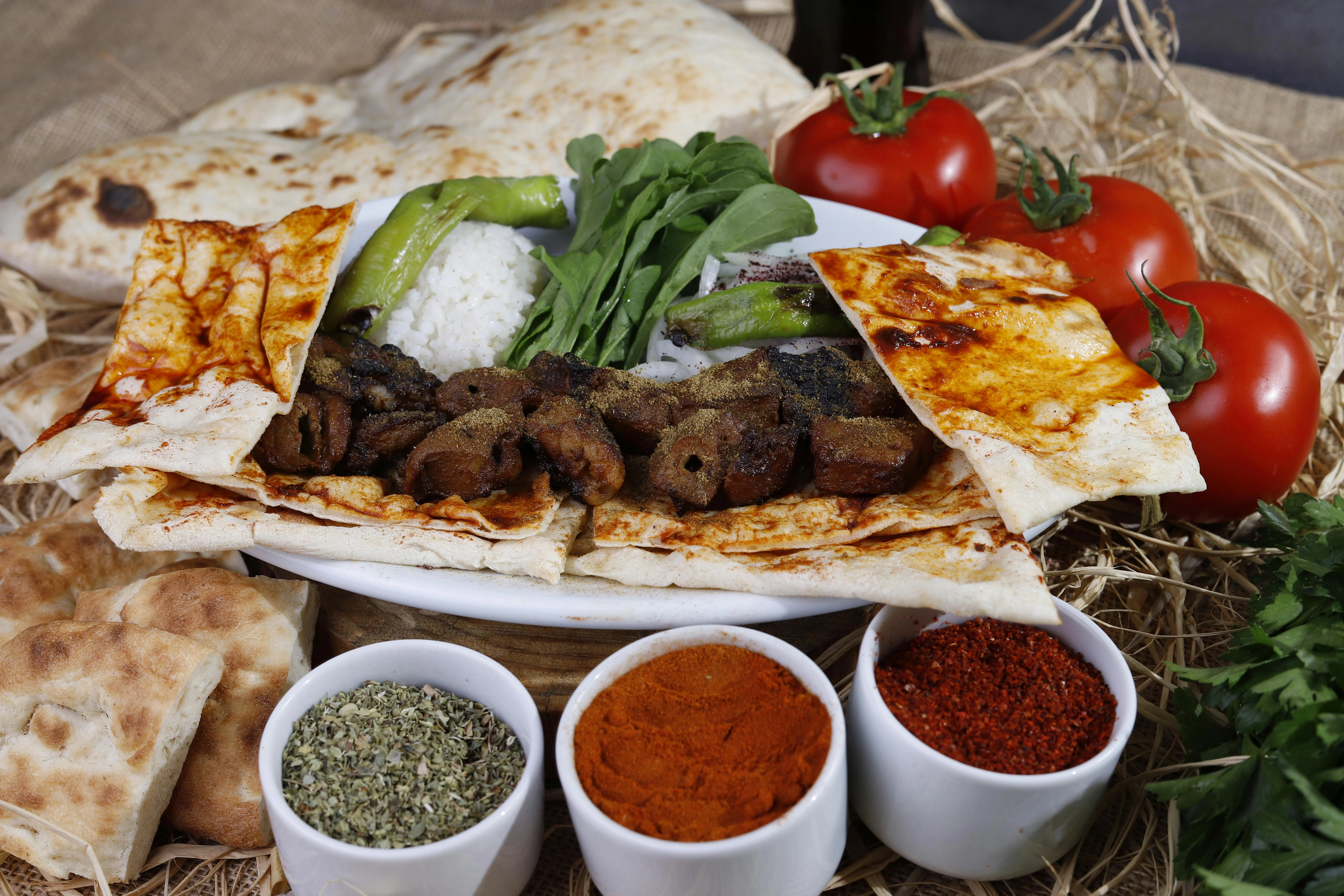 Mediterranean Kebab Platter Spices