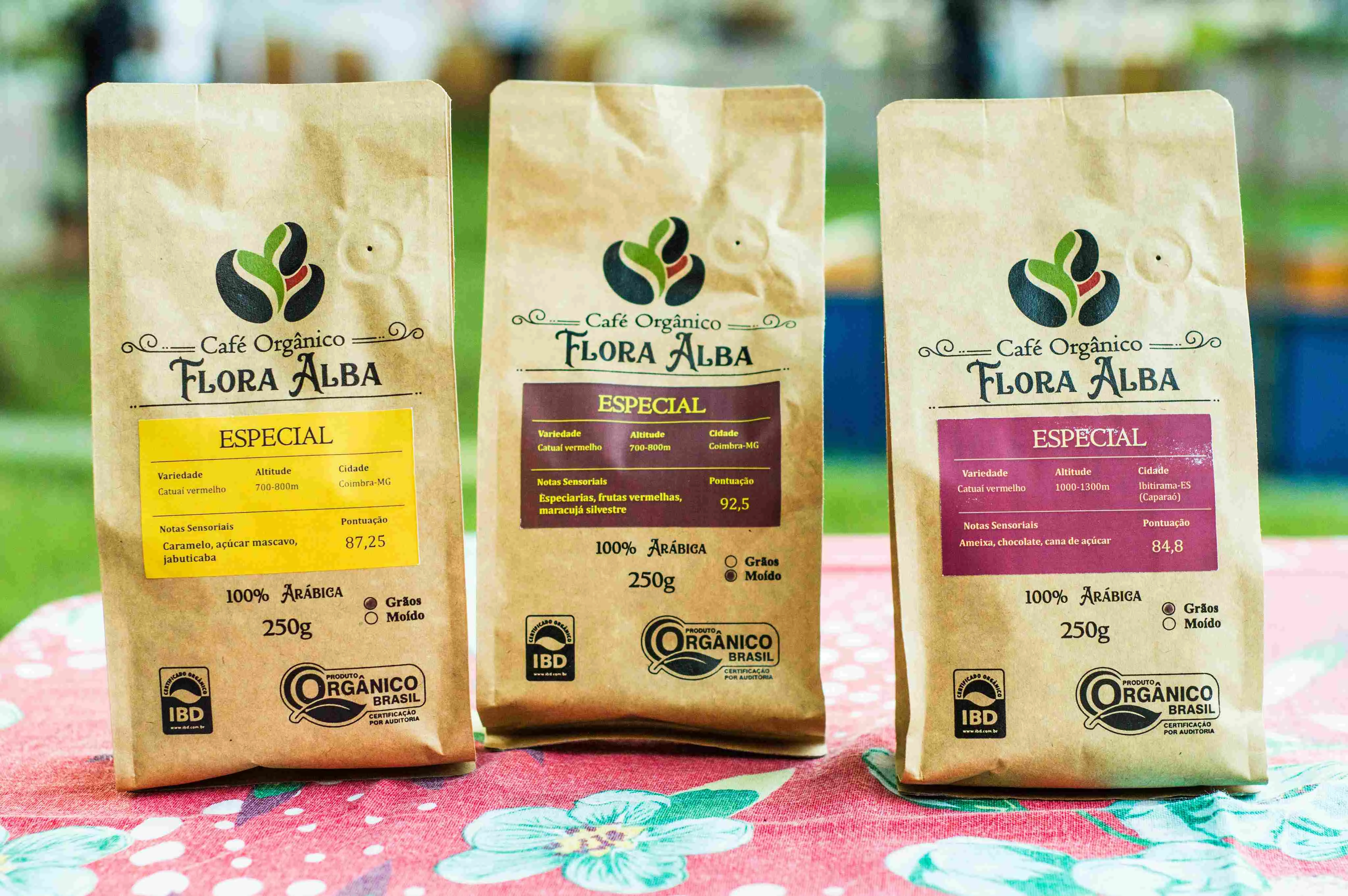 Organic Coffee Packaging Display