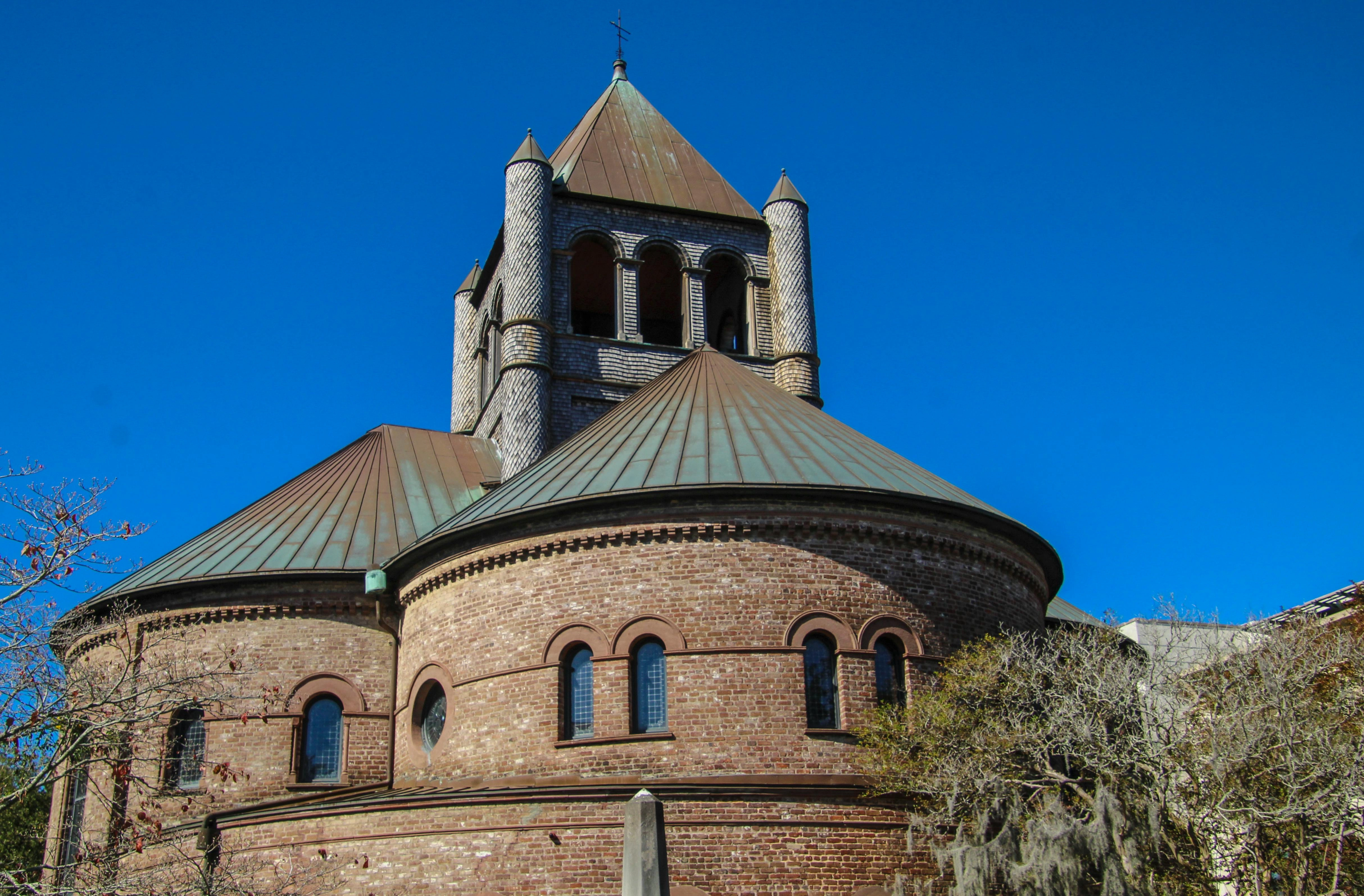 Romanesque Church with Copper Dome