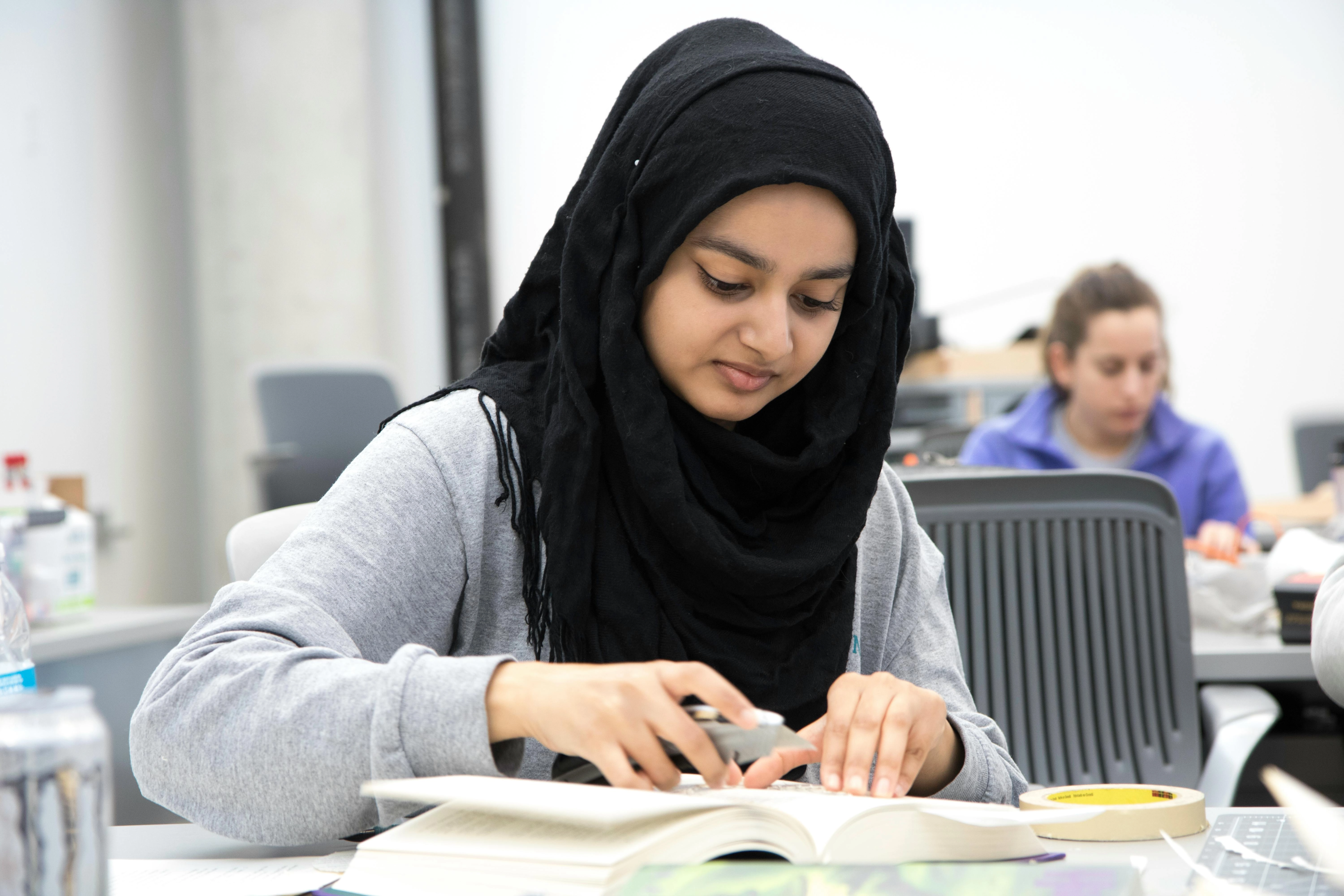 Student Studying with Hijab Student Studying with Hijab