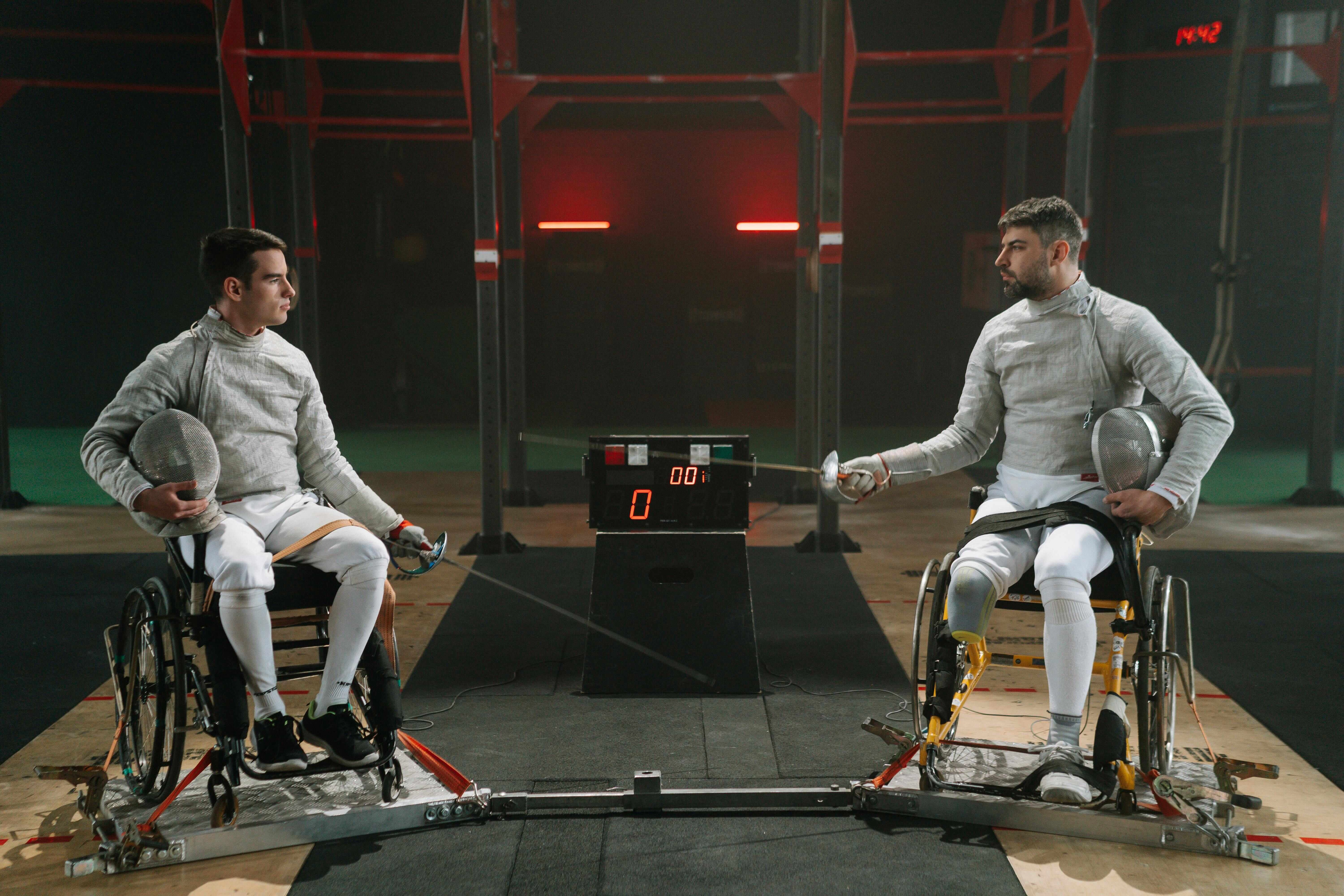 Wheelchair Fencing Match Preparation Wheelchair Fencing Match Preparation