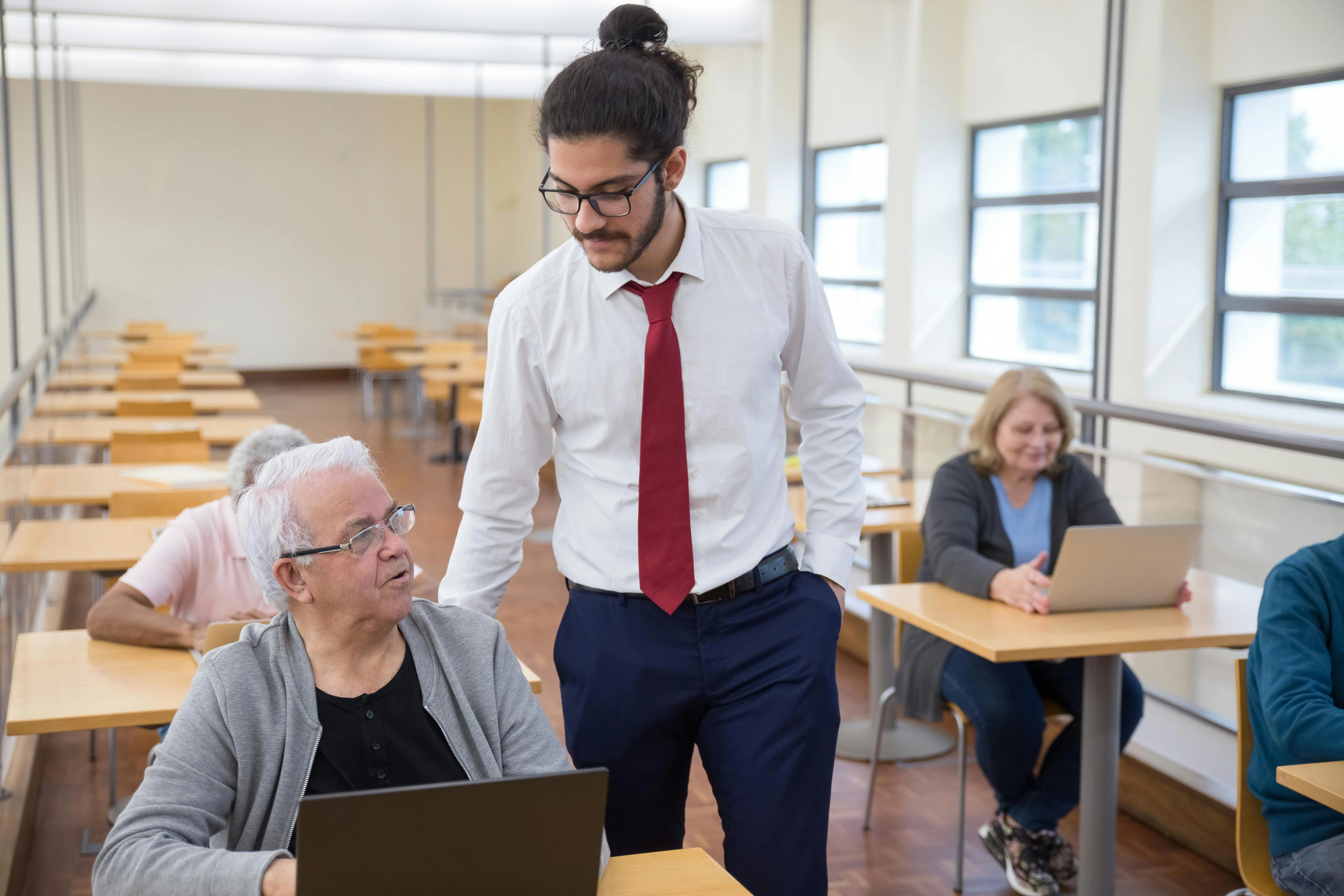 Adult Education Classroom Scene Adult Education Classroom Scene