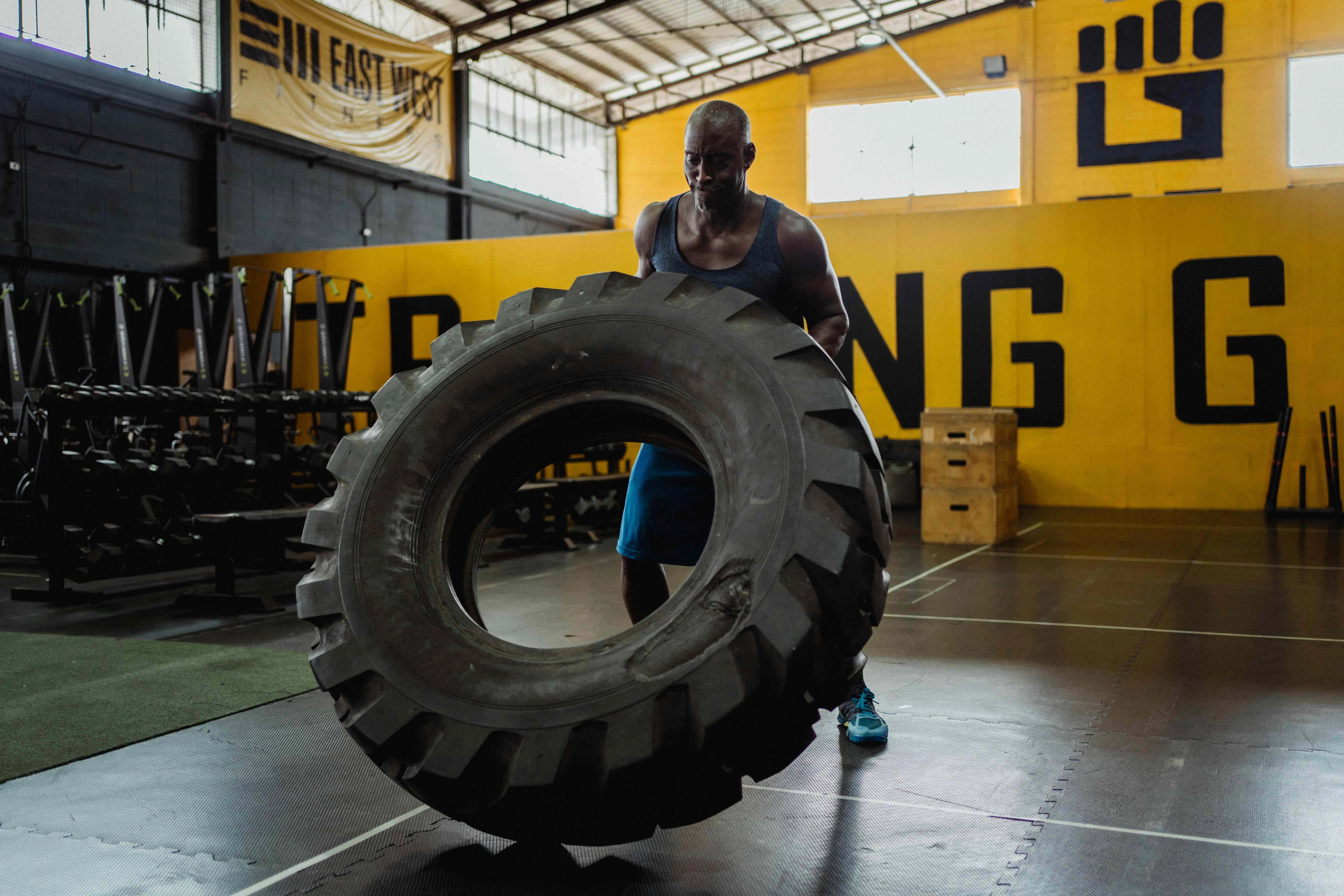 Intense Tire Flipping Workout Intense Tire Flipping Workout