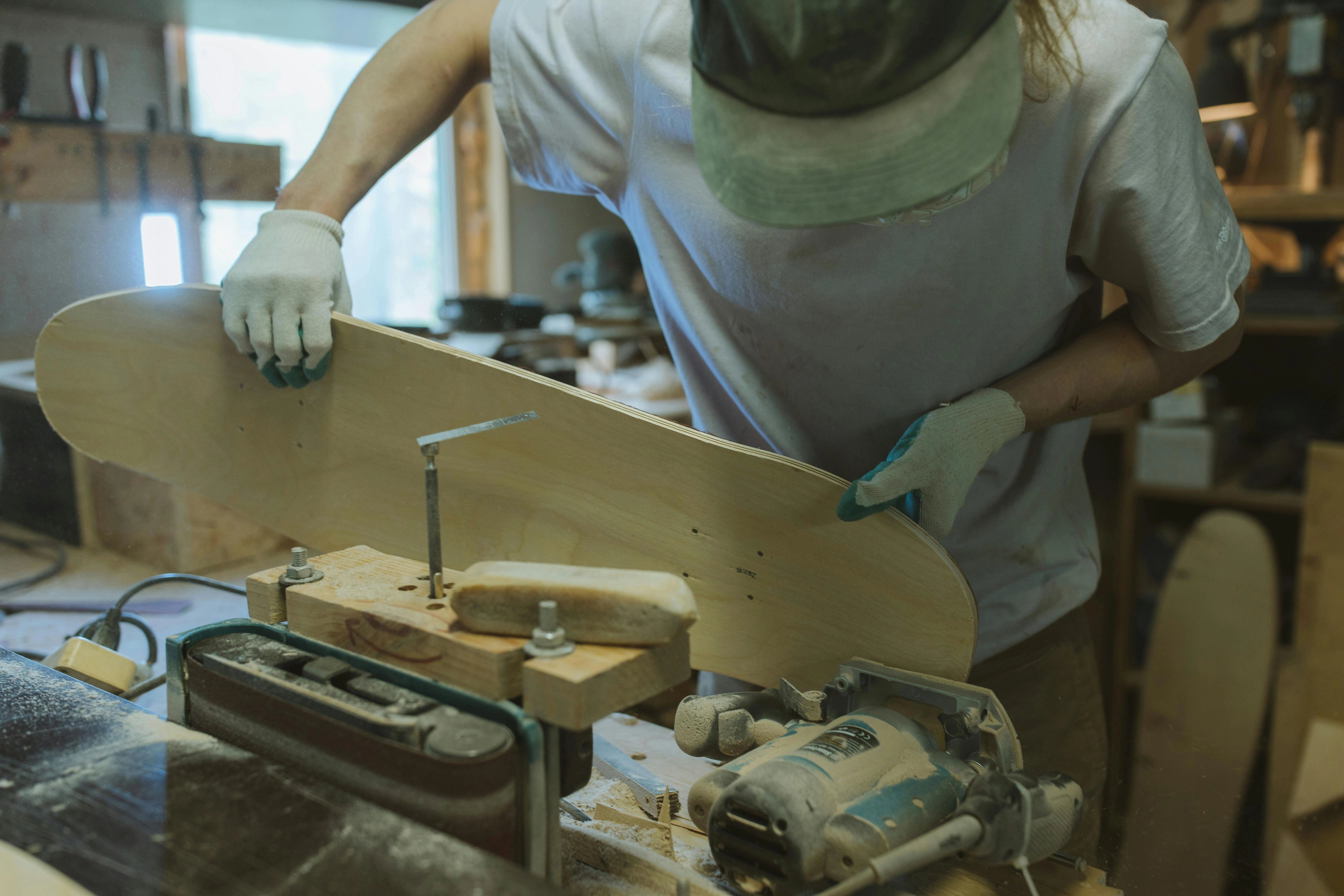 Skateboard Crafting in Workshop