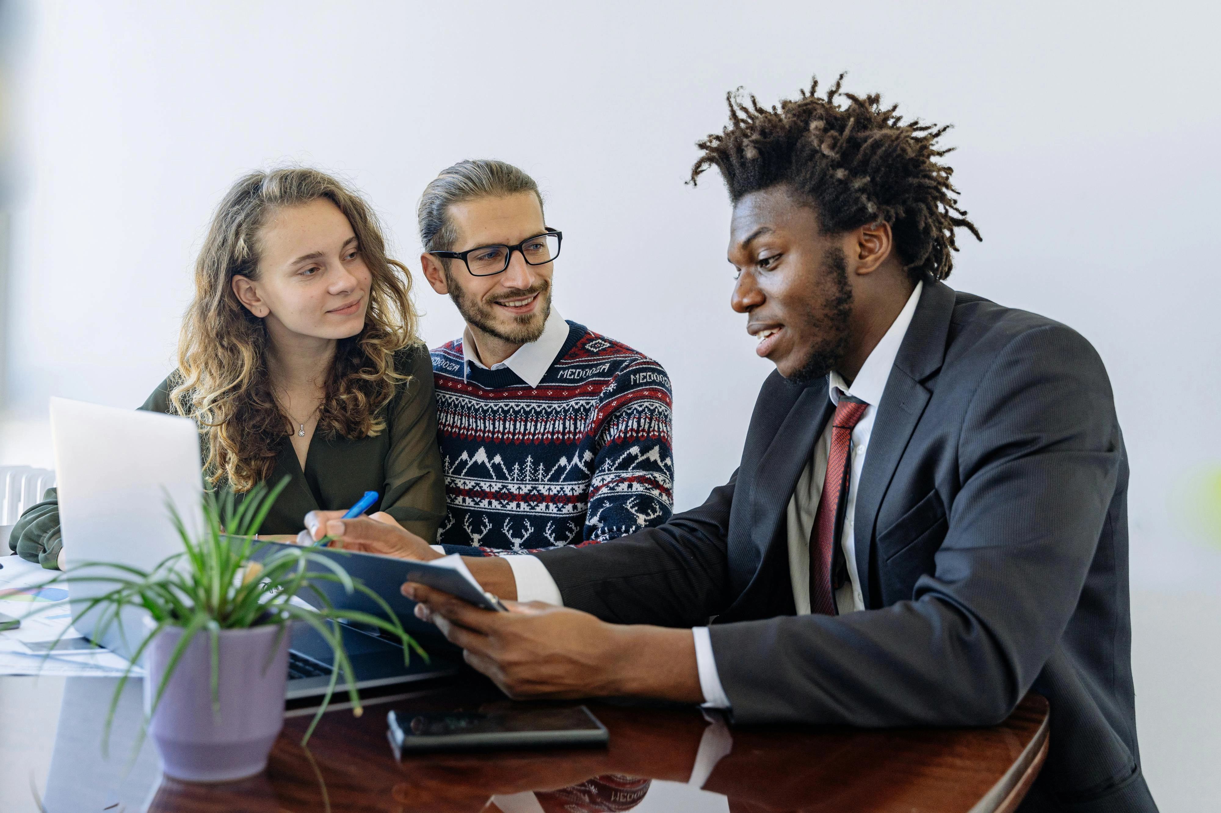 Diverse Team Collaborating at Work