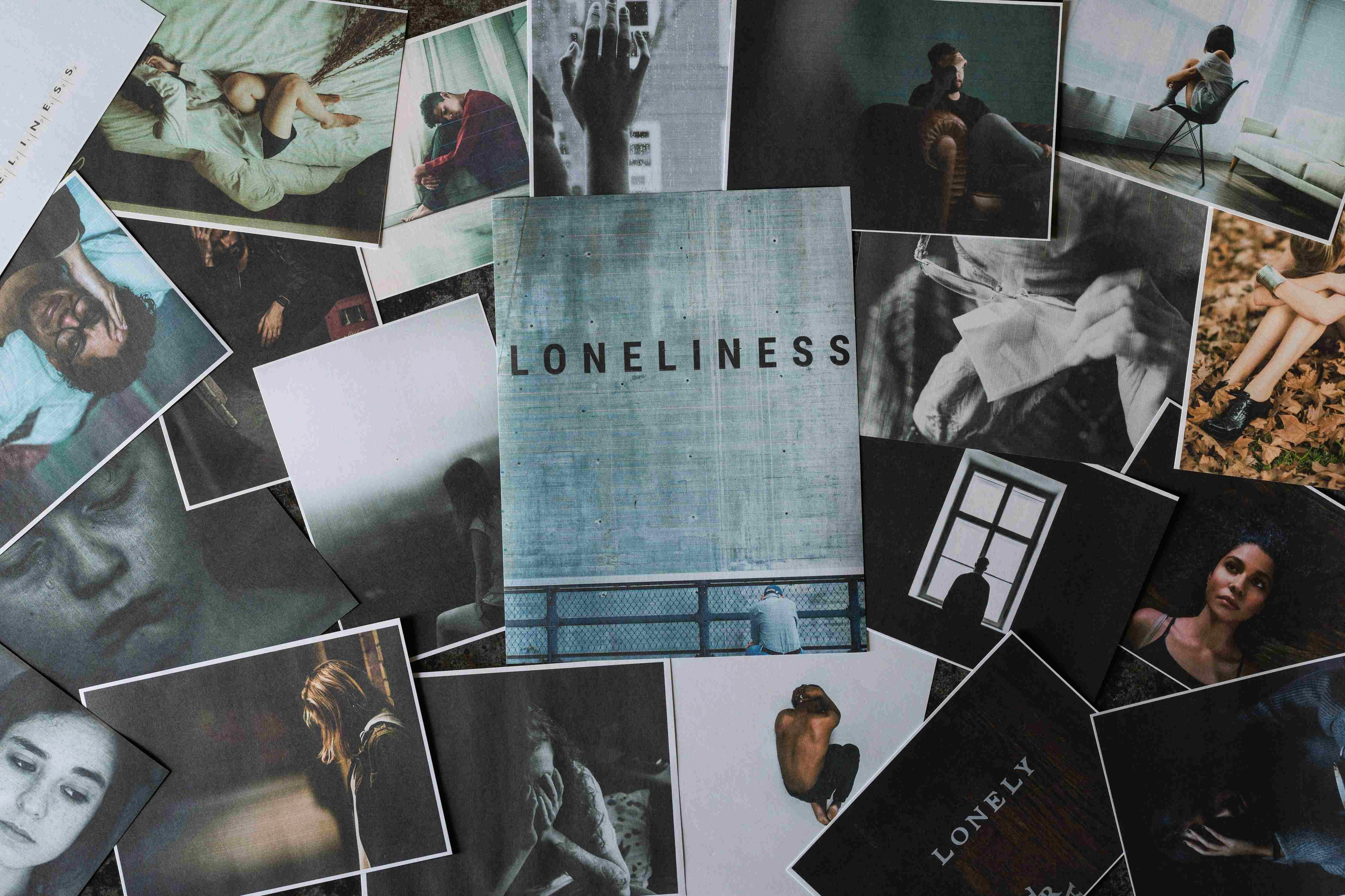 Loneliness Photo Collage Mood