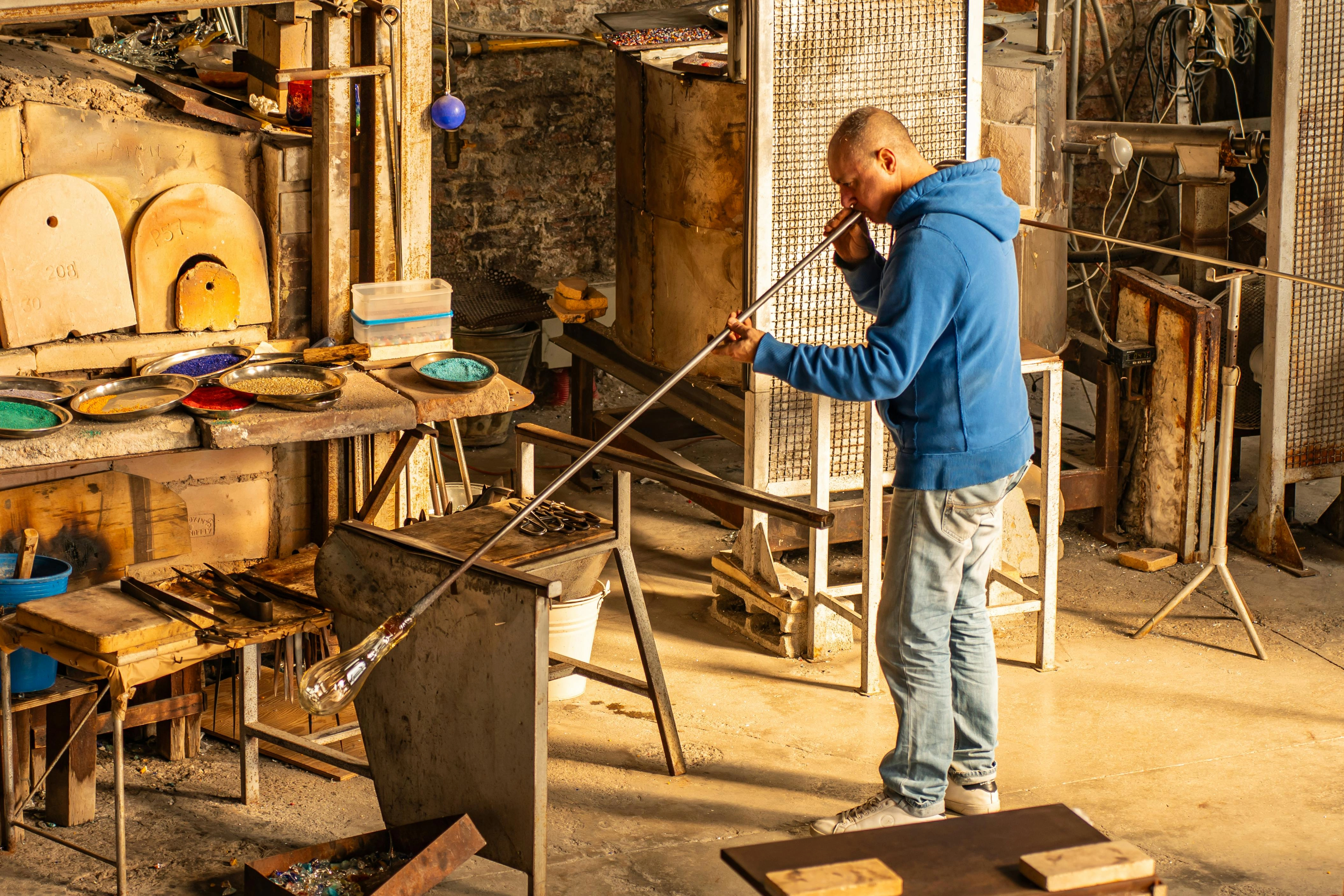 Glassblowing Workshop in Action