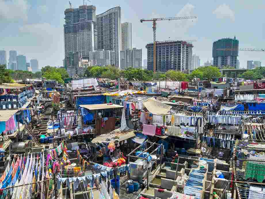 Urban Contrast: Slums and Skyscrapers