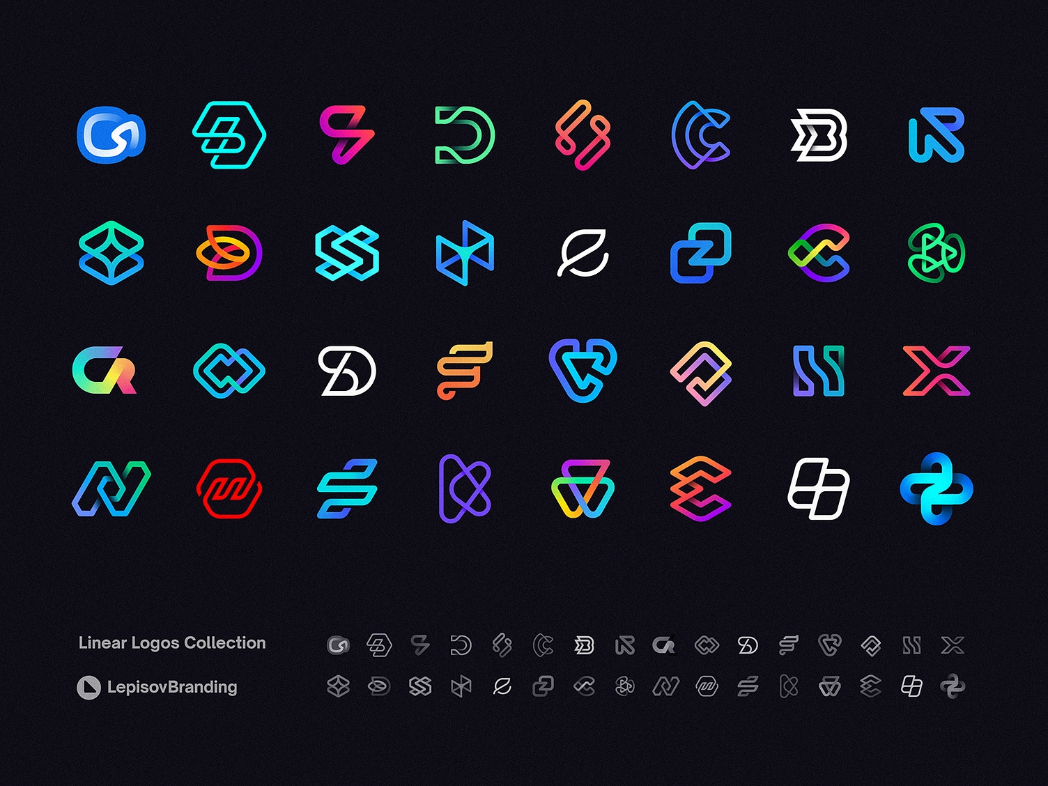 Gradient icon sets