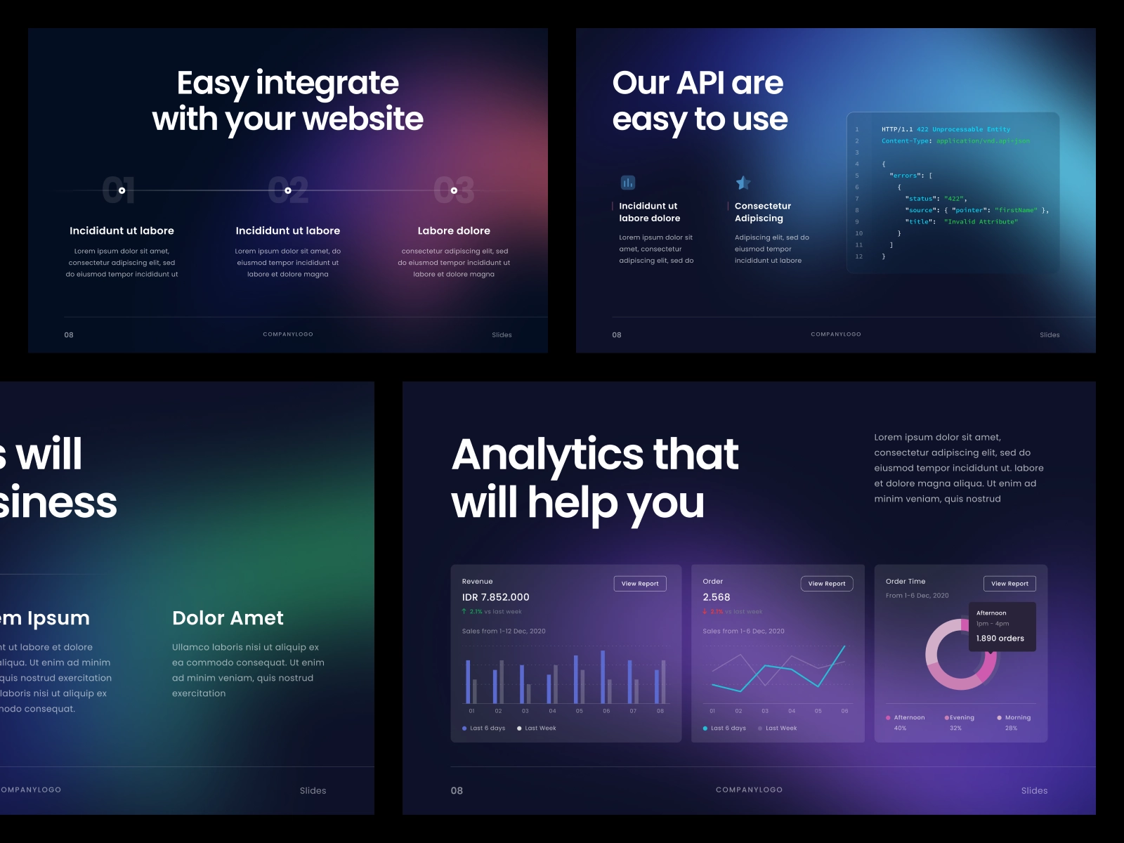 Neon gradient highlights Neon gradient highlights
