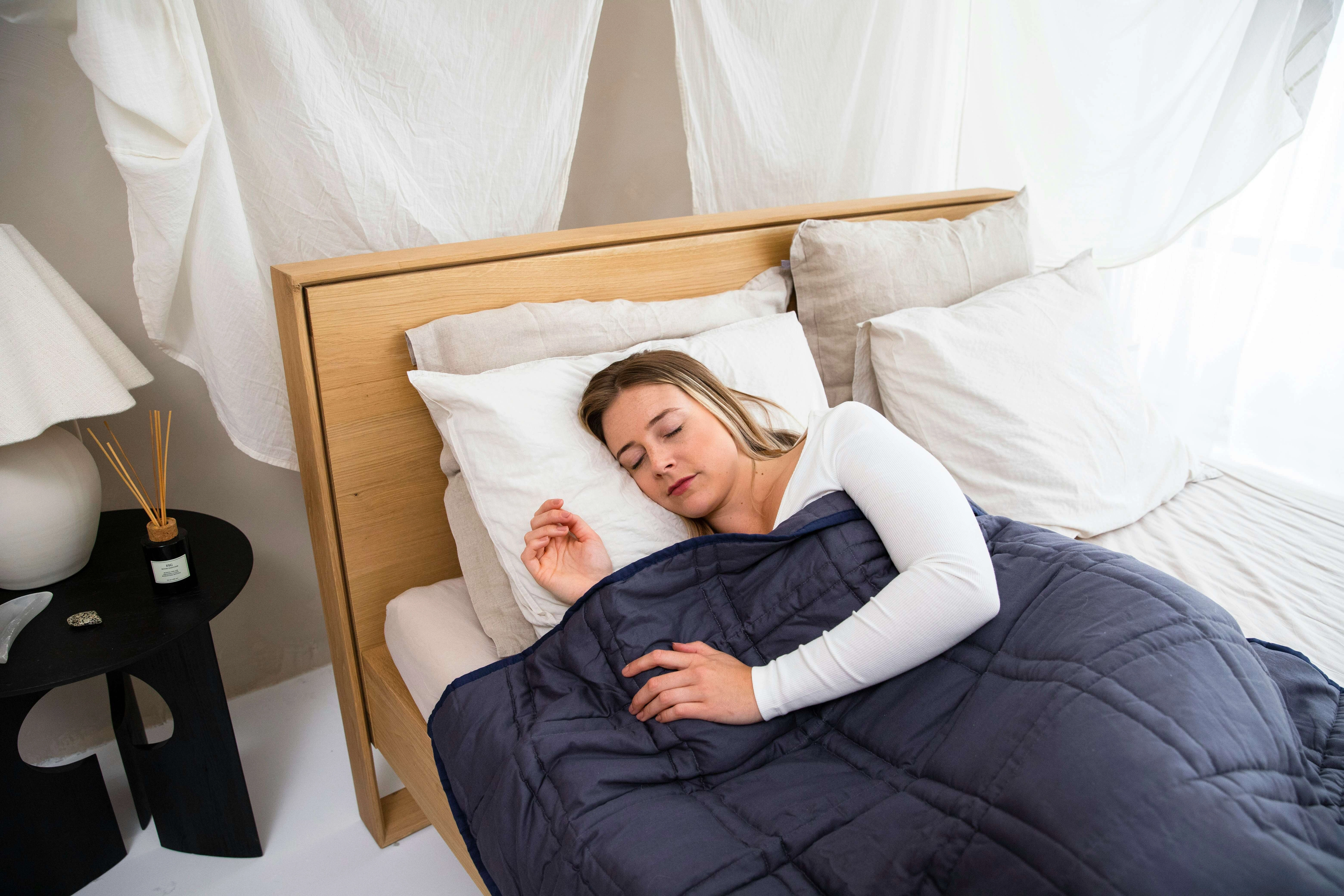 Peaceful Sleep with Weighted Blanket Peaceful Sleep with Weighted Blanket