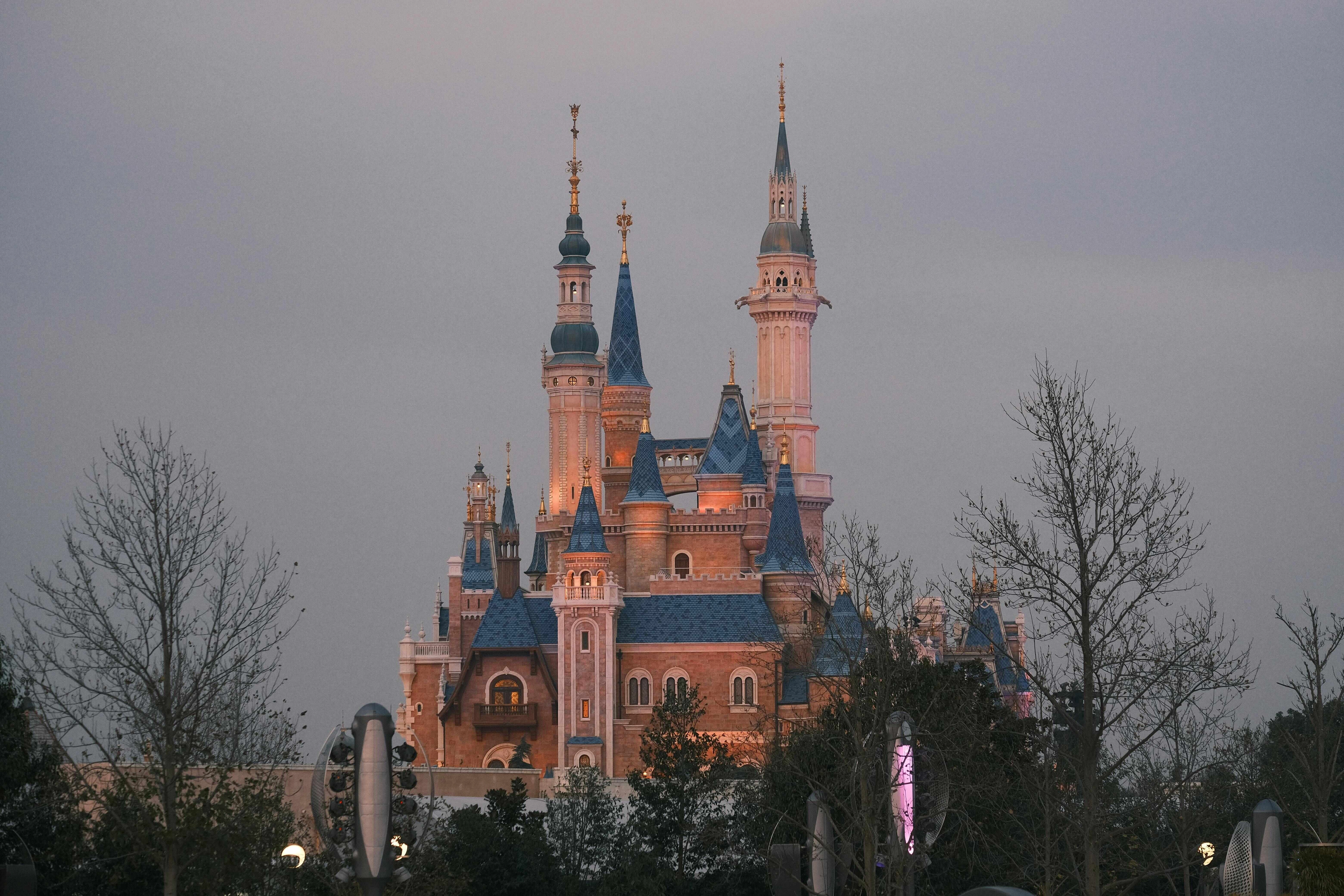 Enchanting Disney-inspired Castle Twilight Enchanting Disney-inspired Castle Twilight