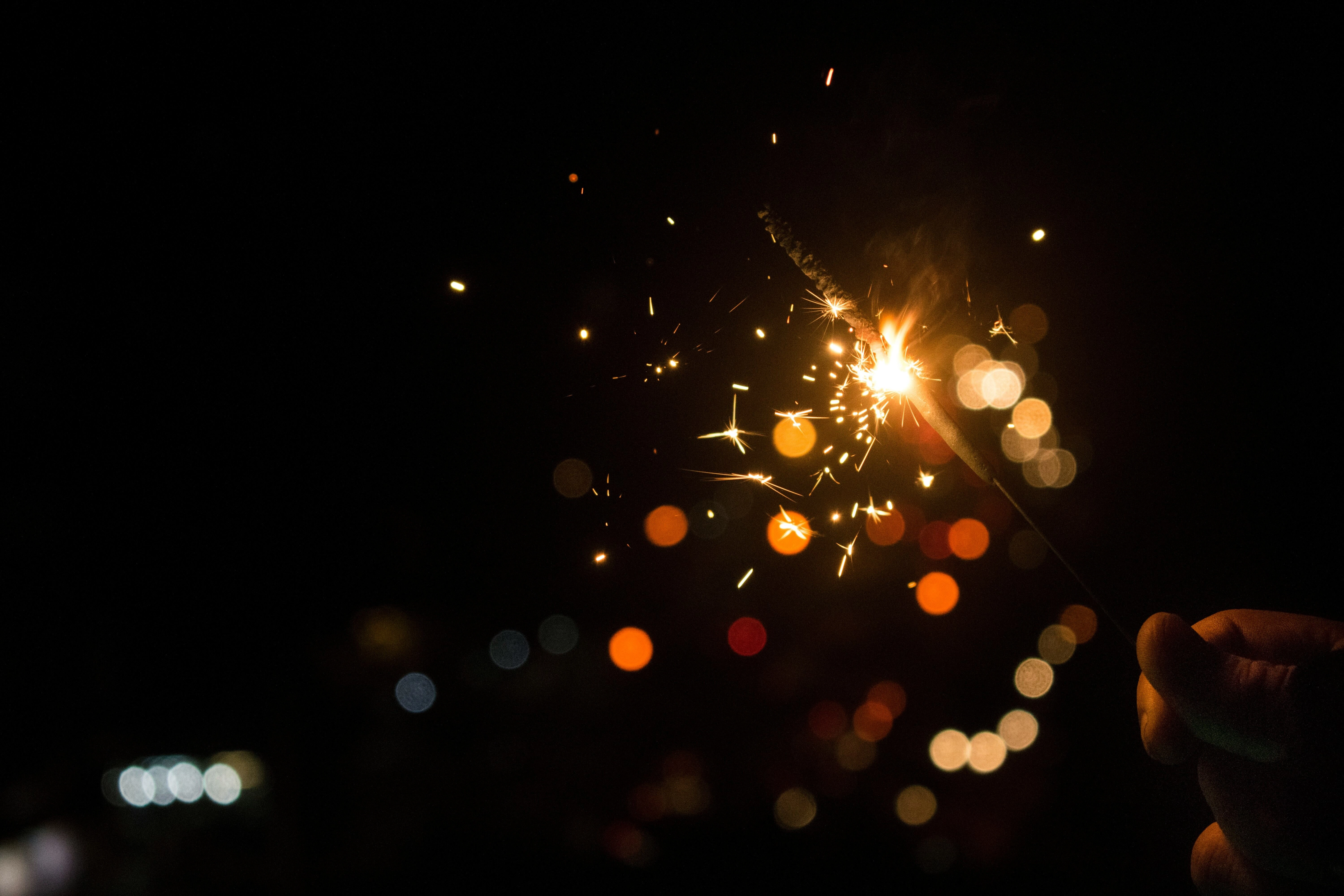 Sparkling Celebration at Night