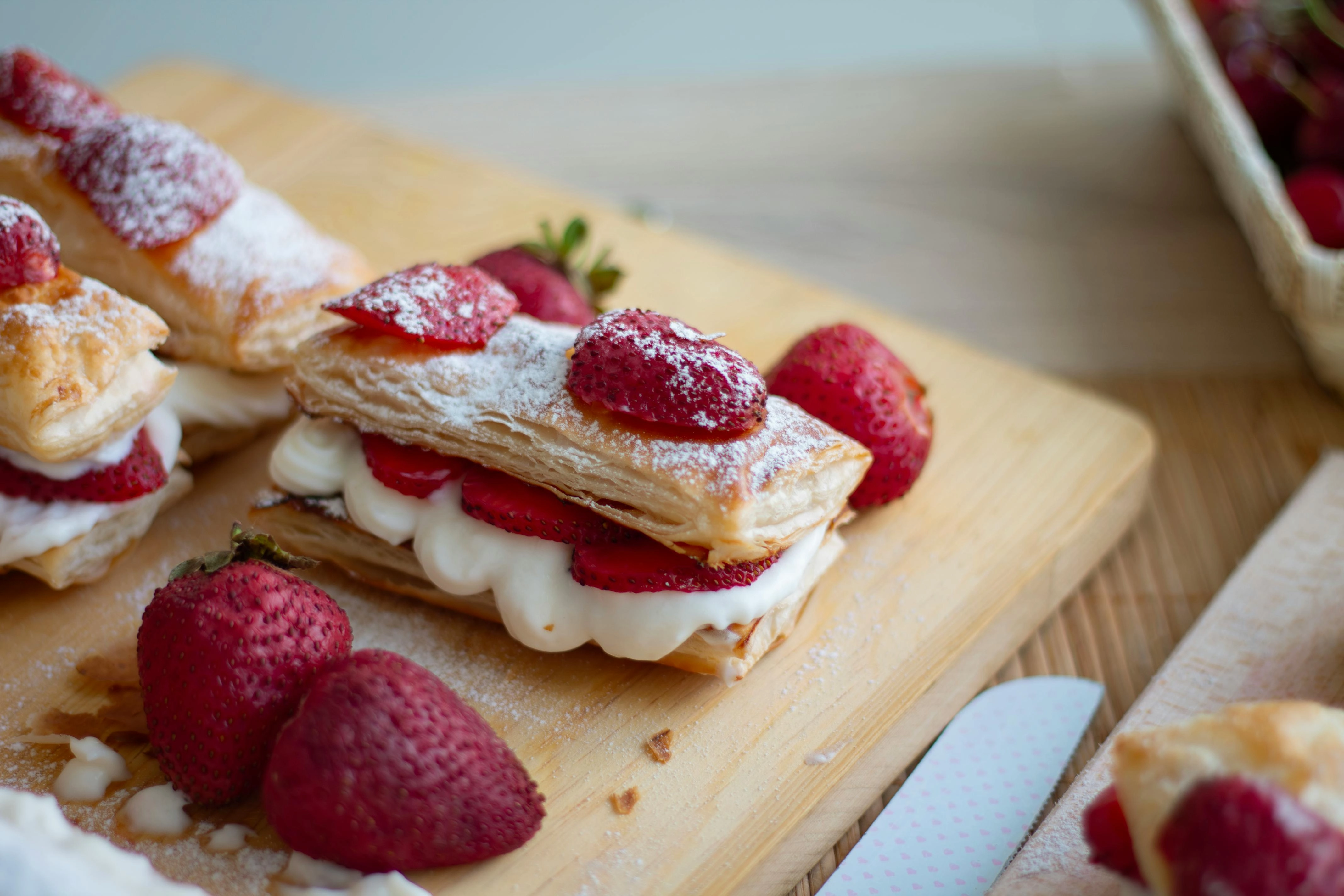 Strawberry Cream Puff Pastry