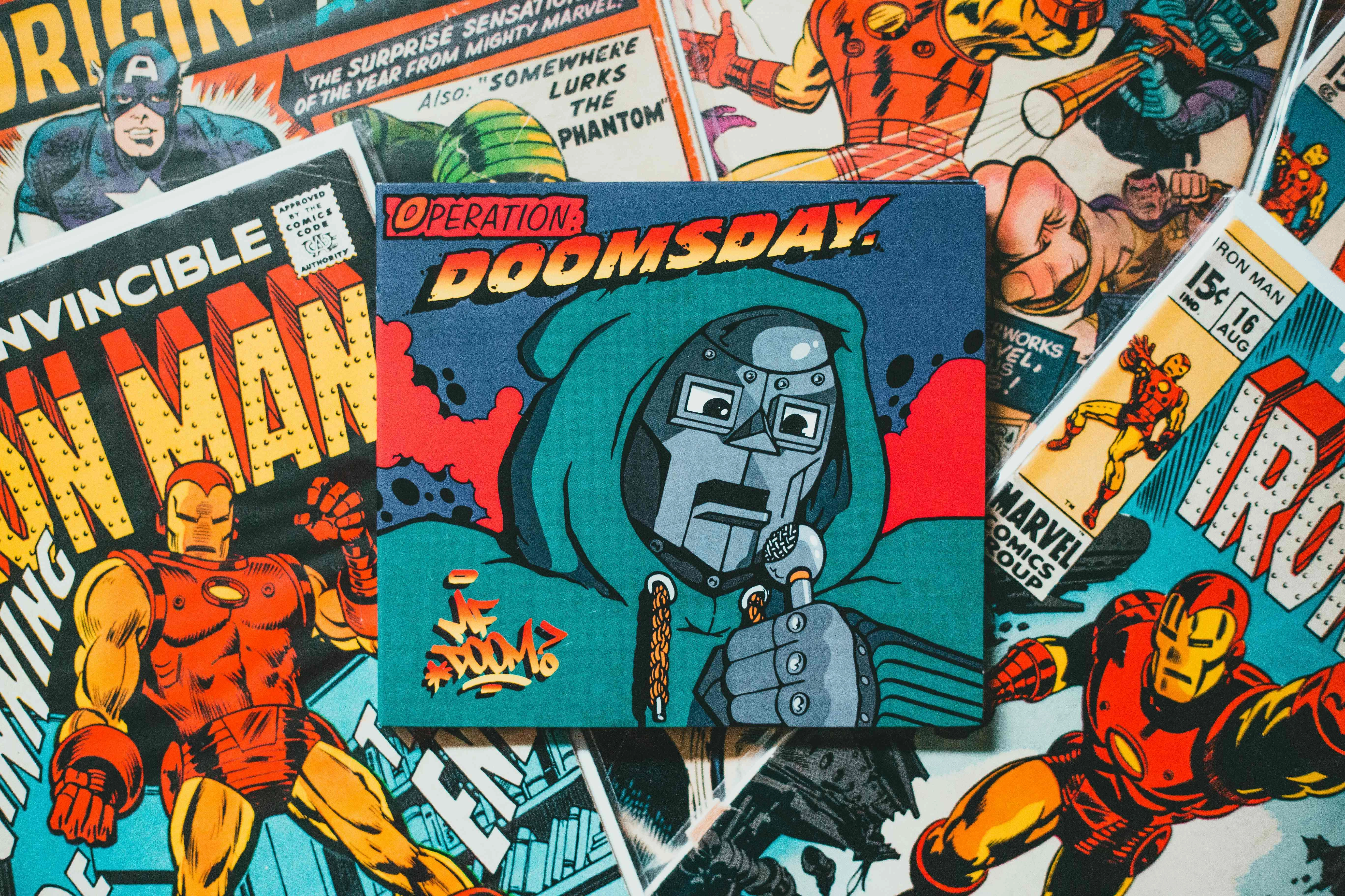Vintage Comic Book Collage