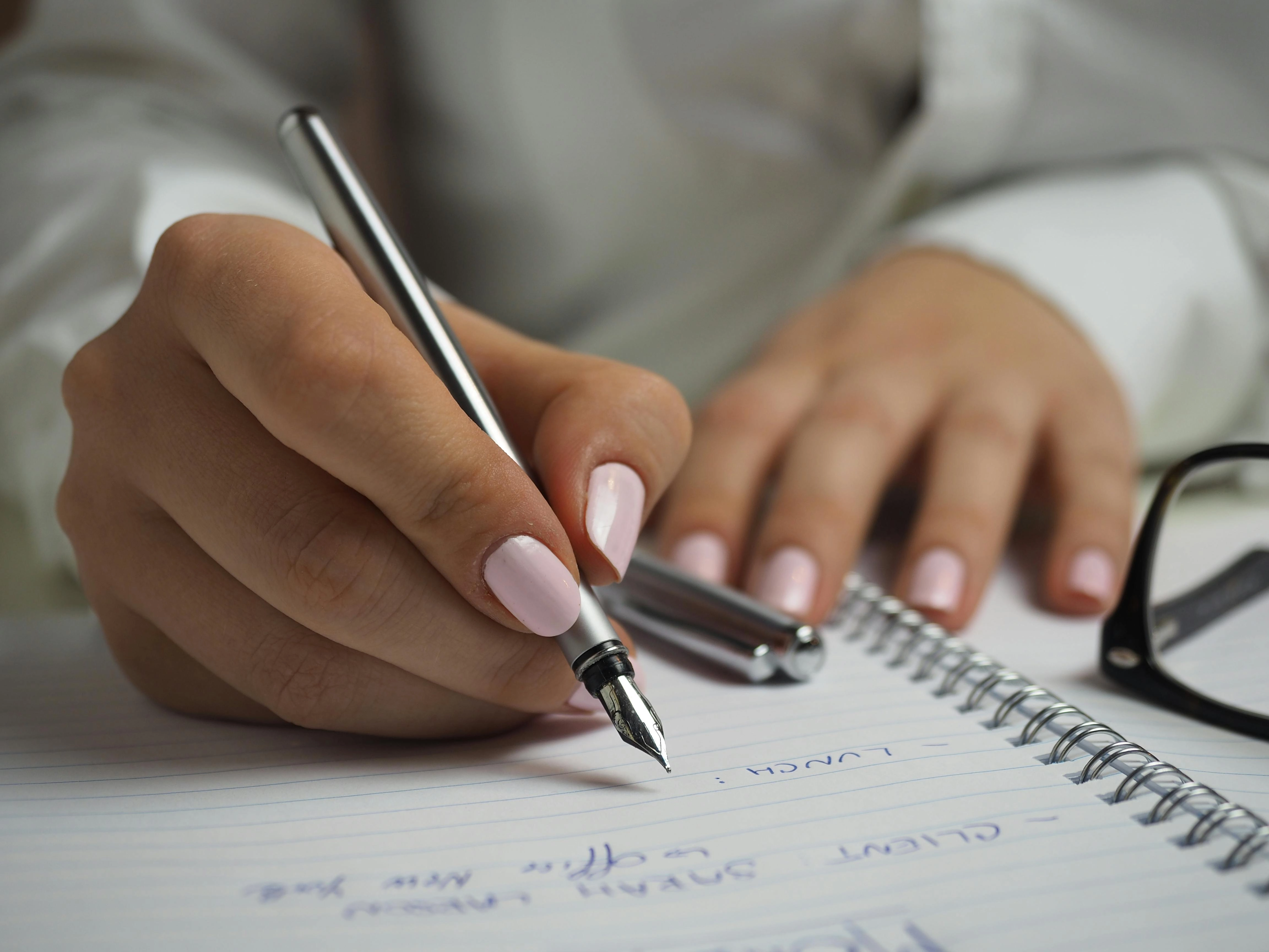 Writing with Fountain Pen Writing with Fountain Pen