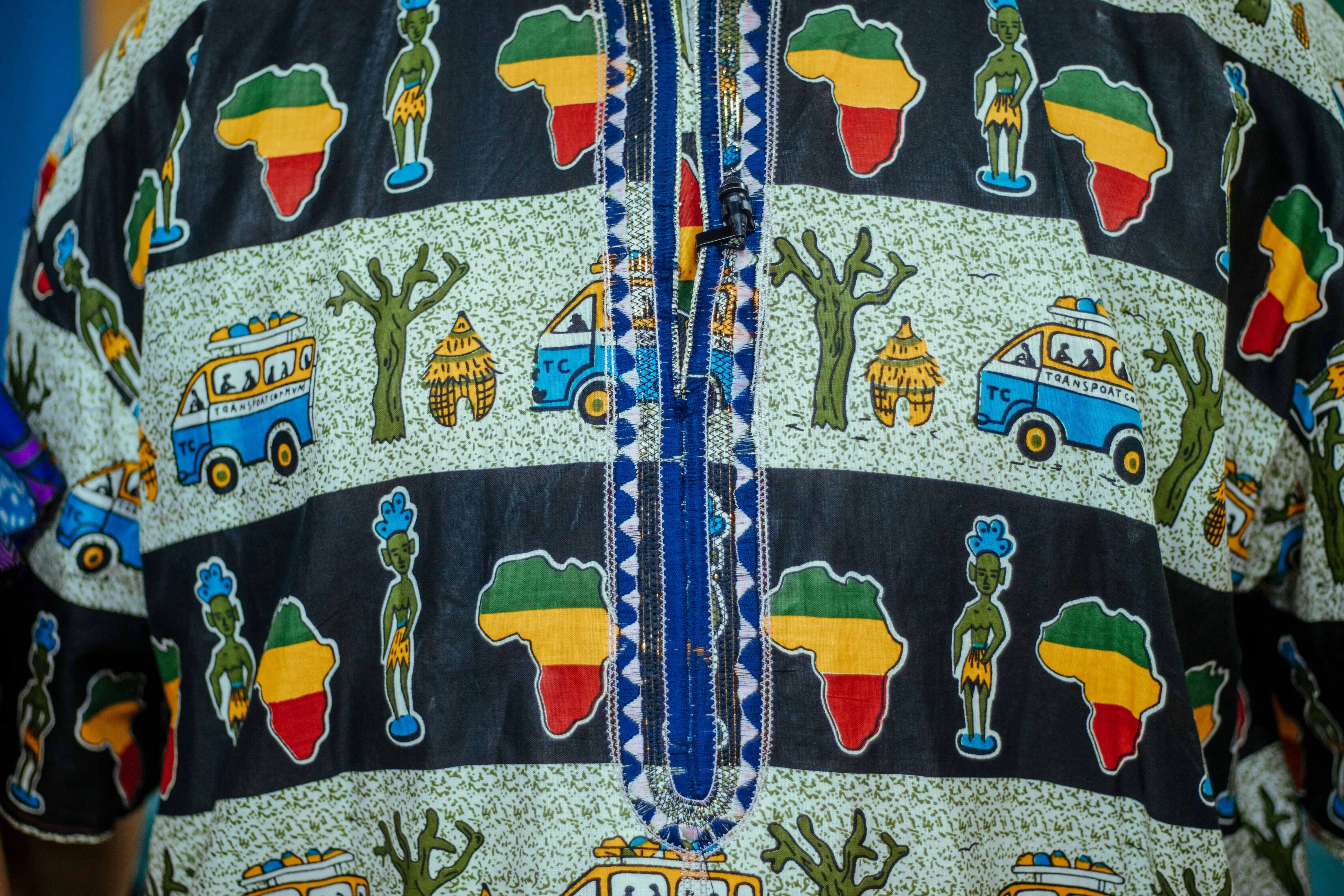 African-inspired textile pattern African-inspired textile pattern
