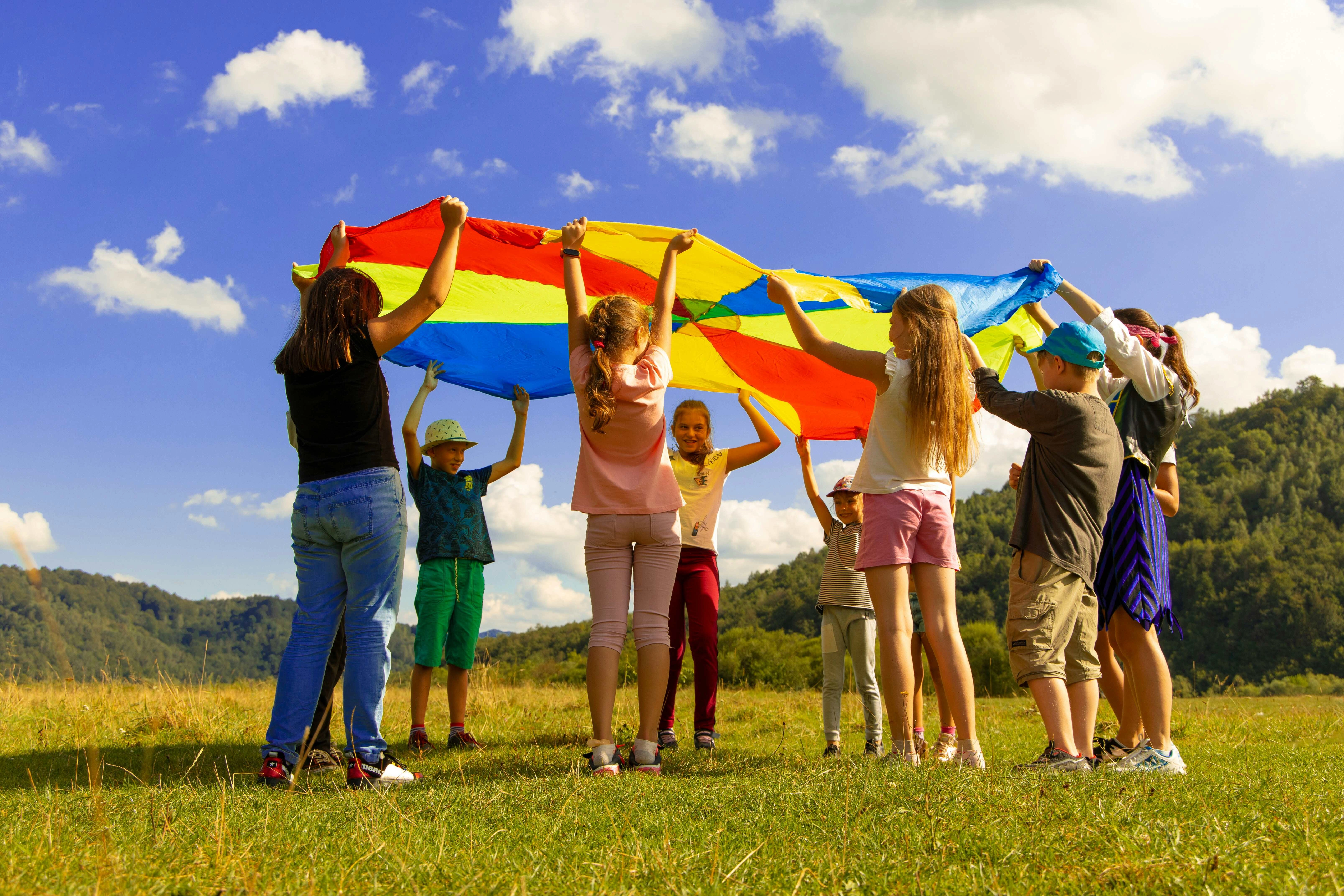Children's Colorful Parachute Game