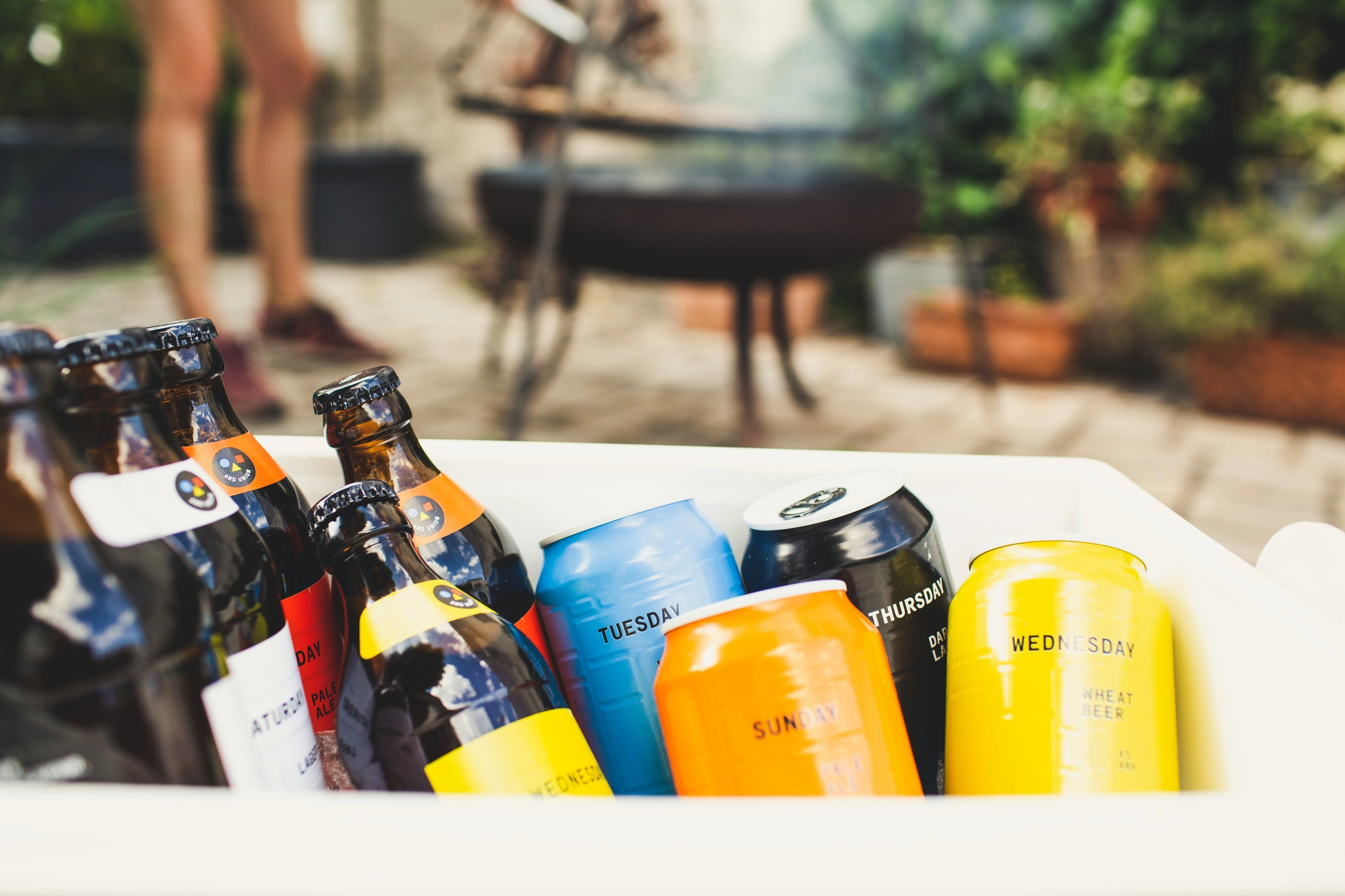 Colorful Craft Beer Assortment
