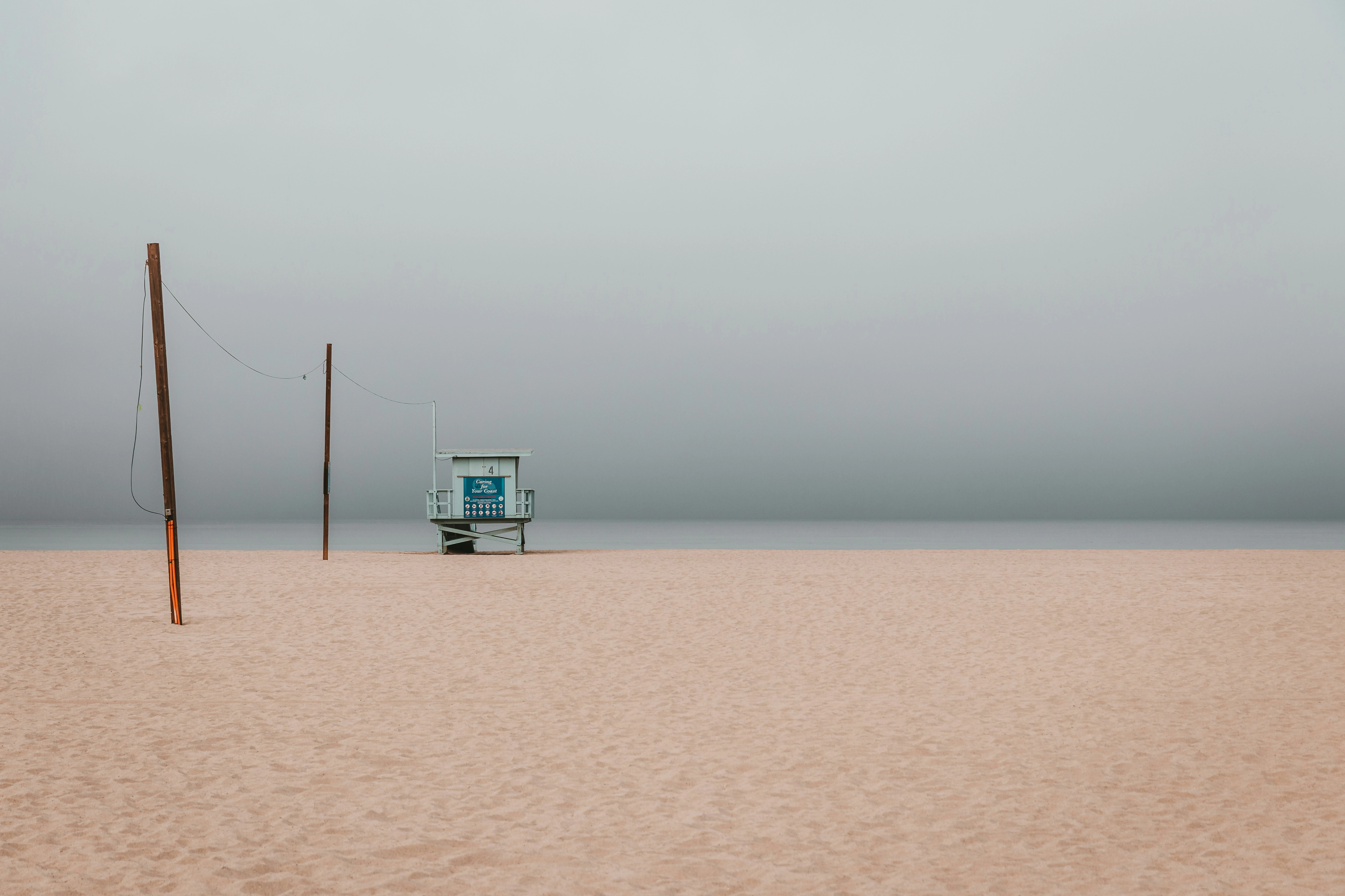 Foggy Beach Lifeguard Station Foggy Beach Lifeguard Station