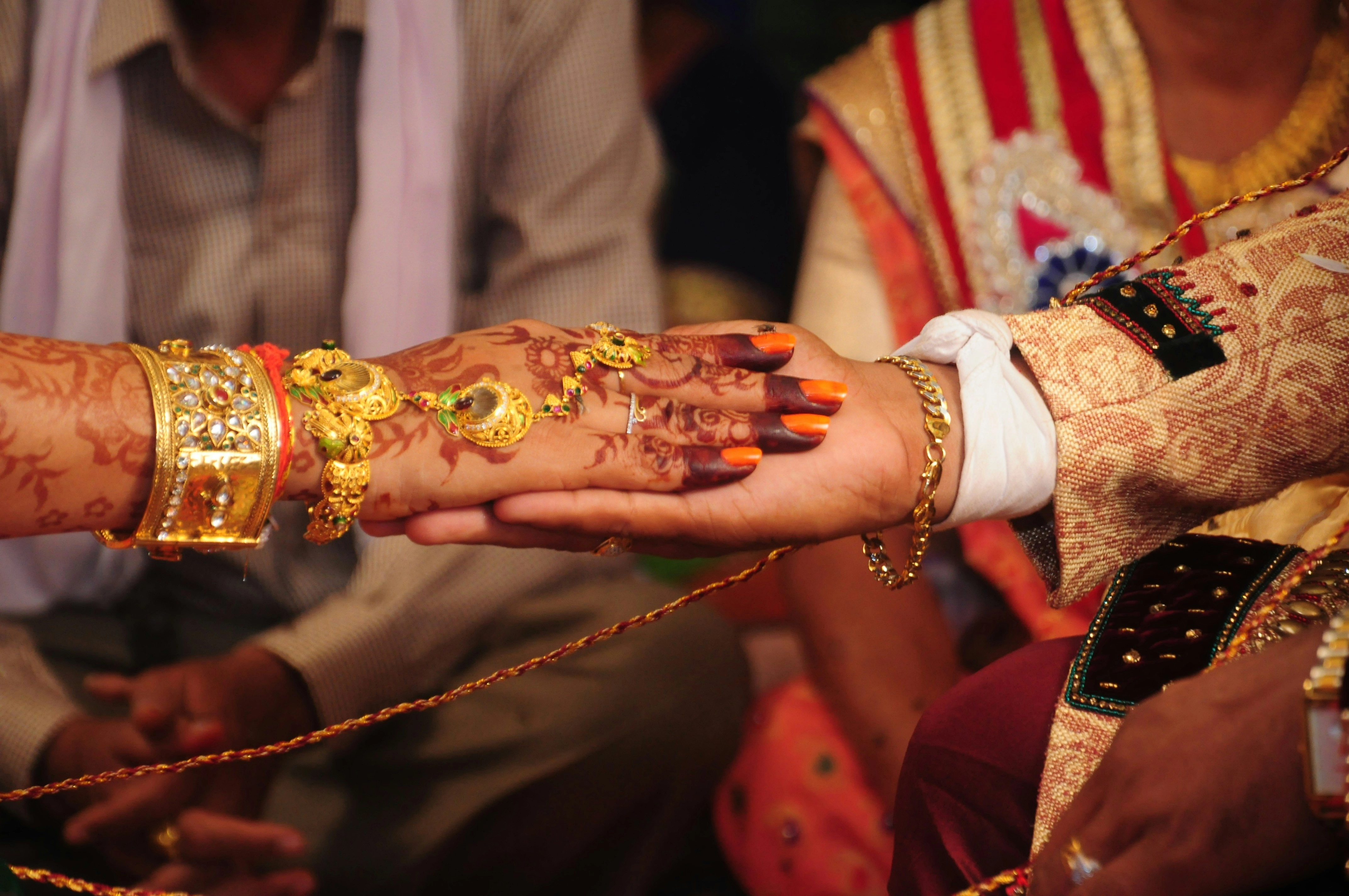 Indian Wedding Hands Ceremony