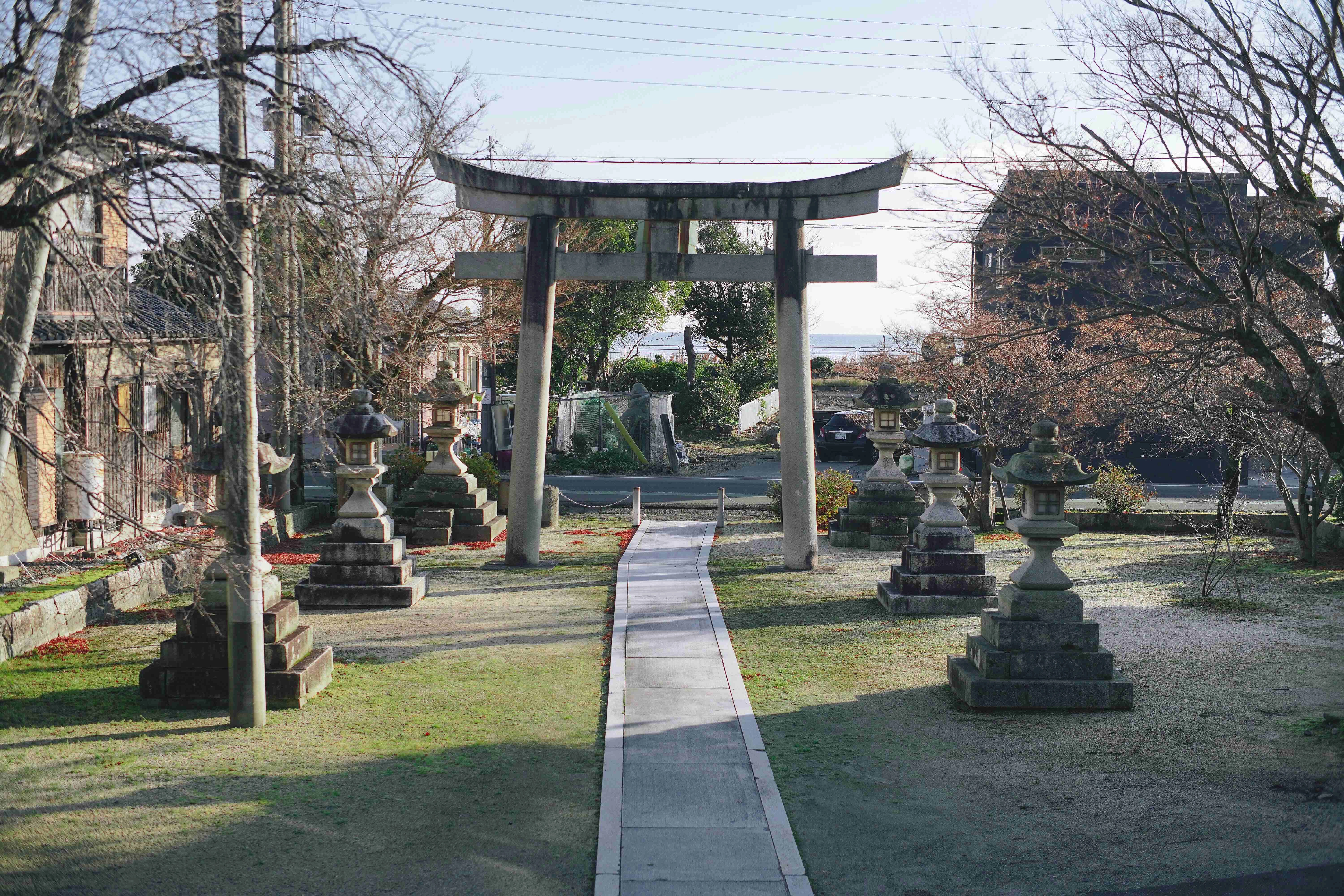 Japanese Shrine Entrance Path Japanese Shrine Entrance Path