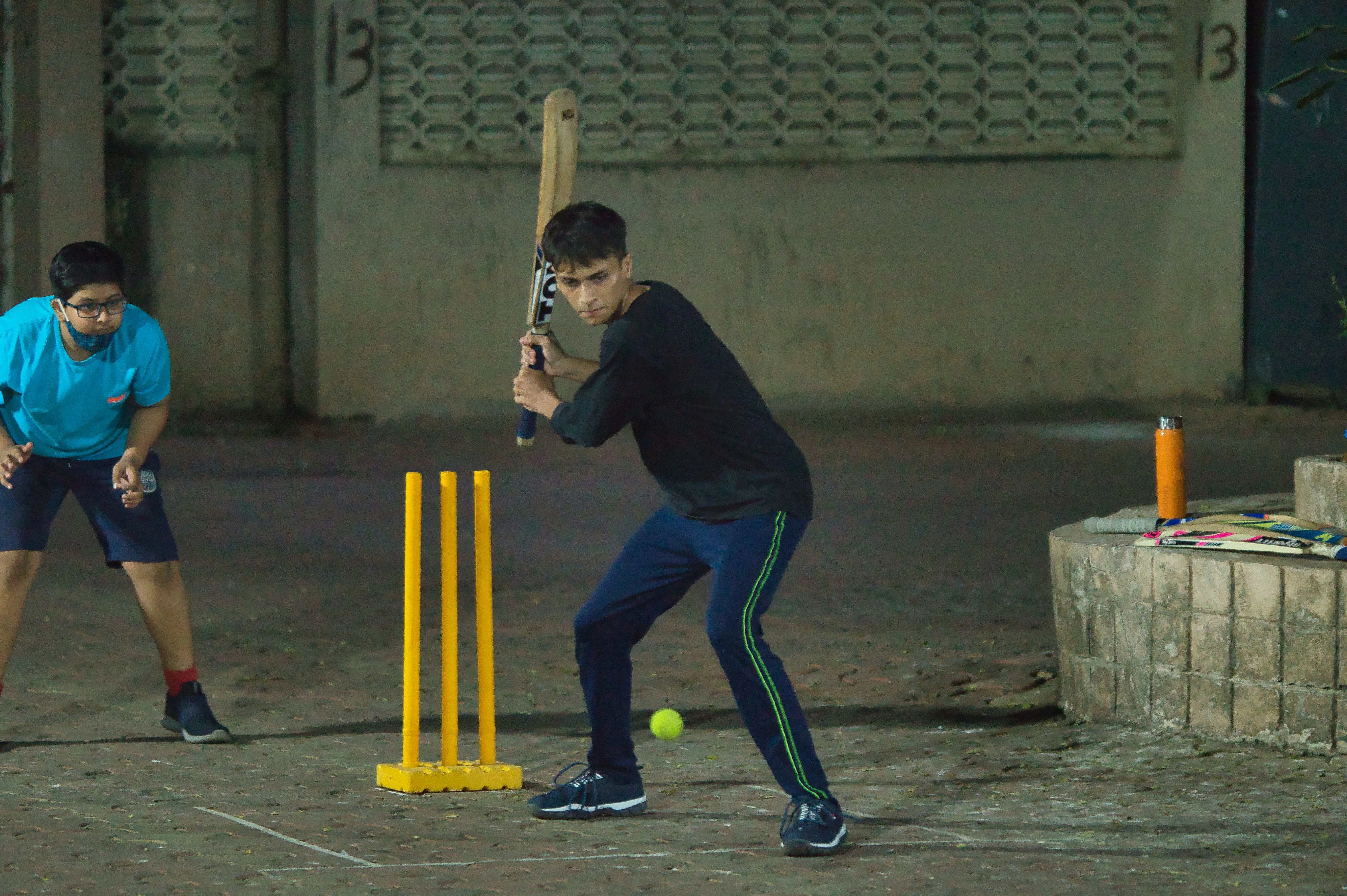 Nighttime Cricket Match